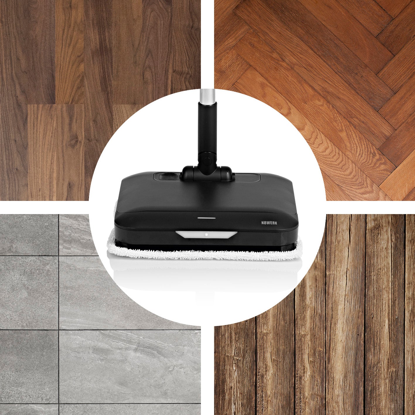 Akku-Vibrationsmopp Midnight Black Edition