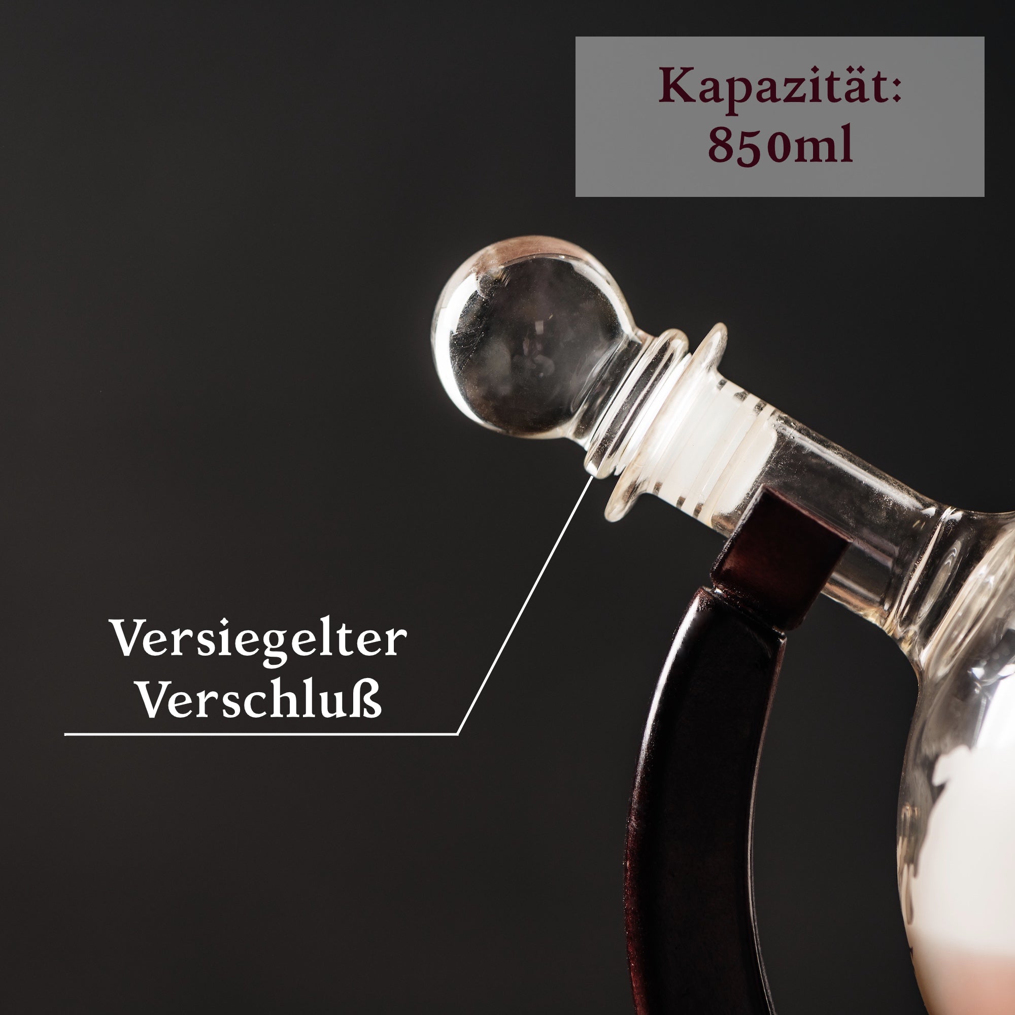 8-in-1-Whisky-Dekanter-Seta – 4 Gläser