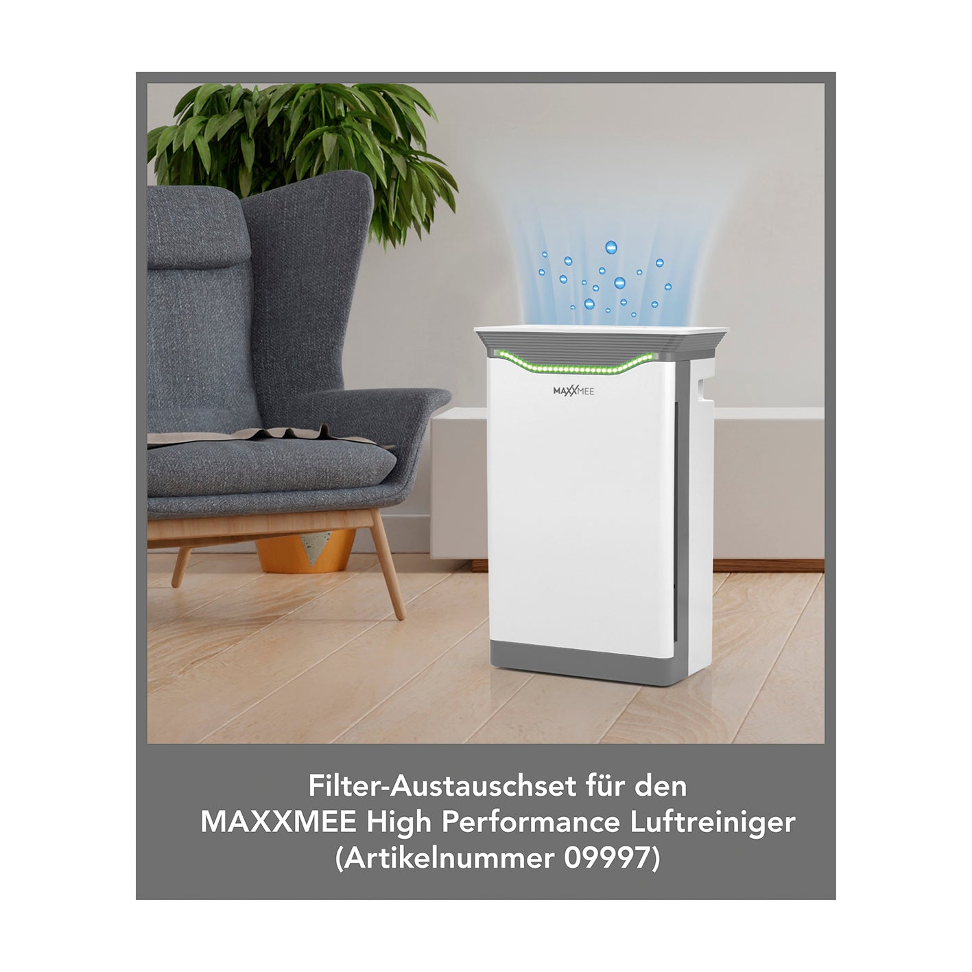 Filterset für Luftreiniger High Performance - 2 Kombi-Filtereinsätze für MAXXMEE Luftreiniger mit HEPA und Aktivkohlefilter.