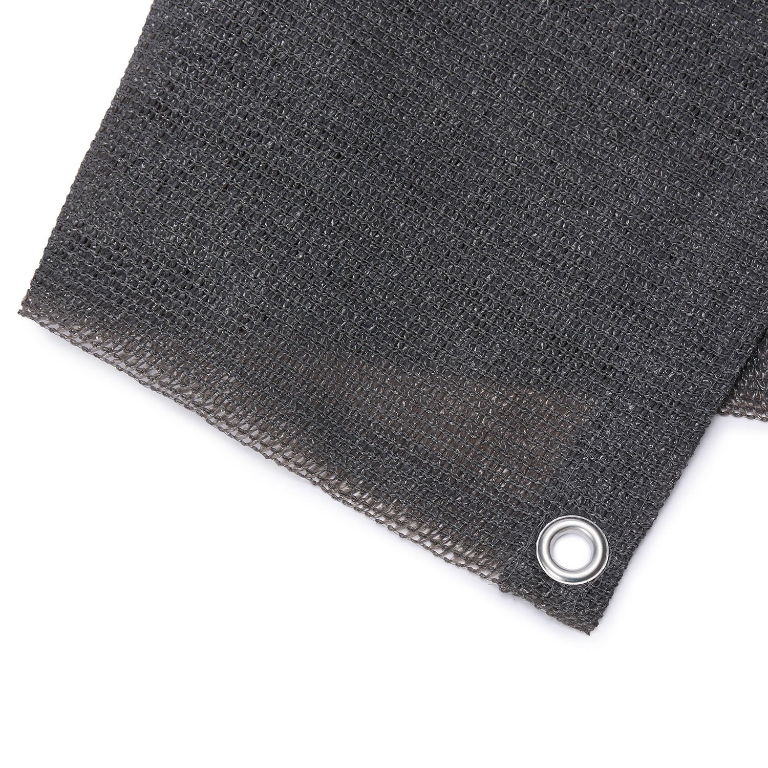 Balkonsichtschutz inkl. Befestigungsseil - 0,9 x 5 m - Dunkelgrau aus reißfestem HDPE mit Ösen für einfache Montage am Balkon.