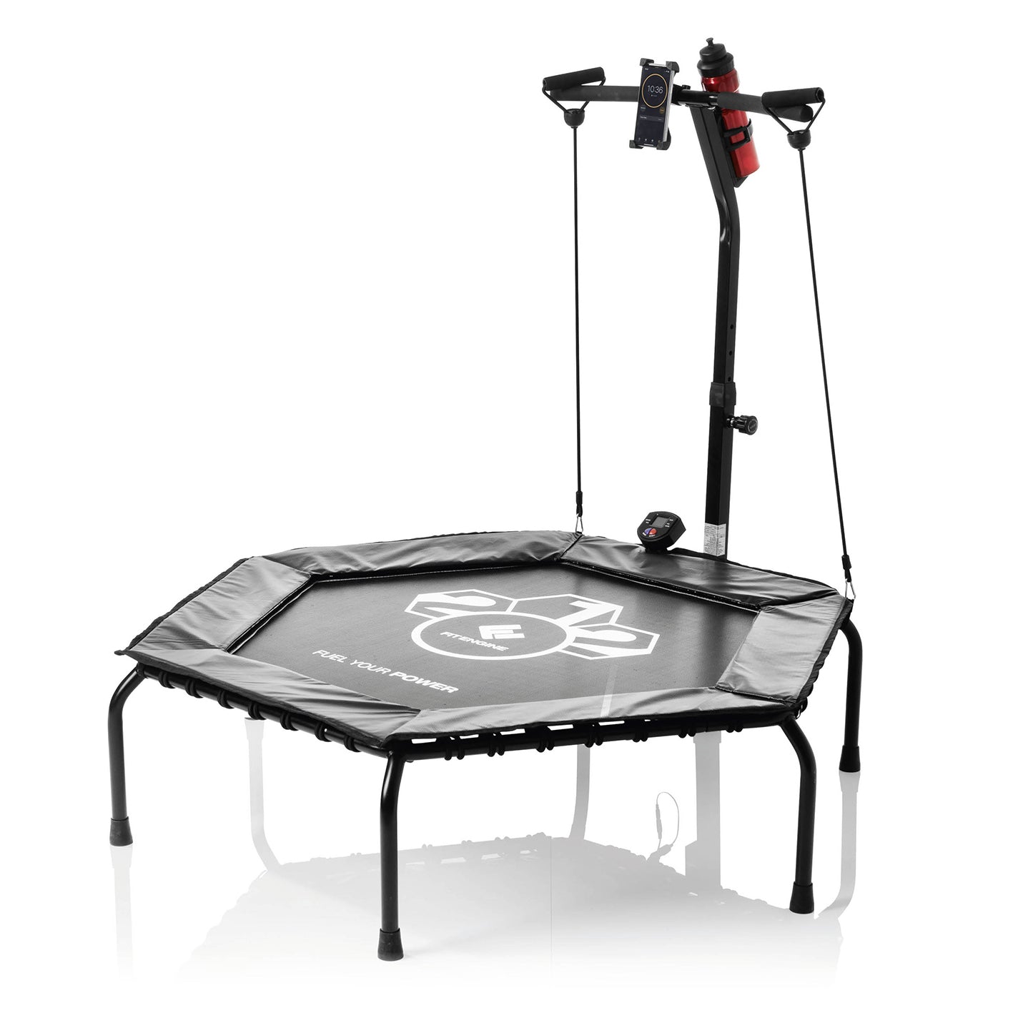 Fitness-Trampolin Smart - 5-fach höhenverstellbarer Haltegriff