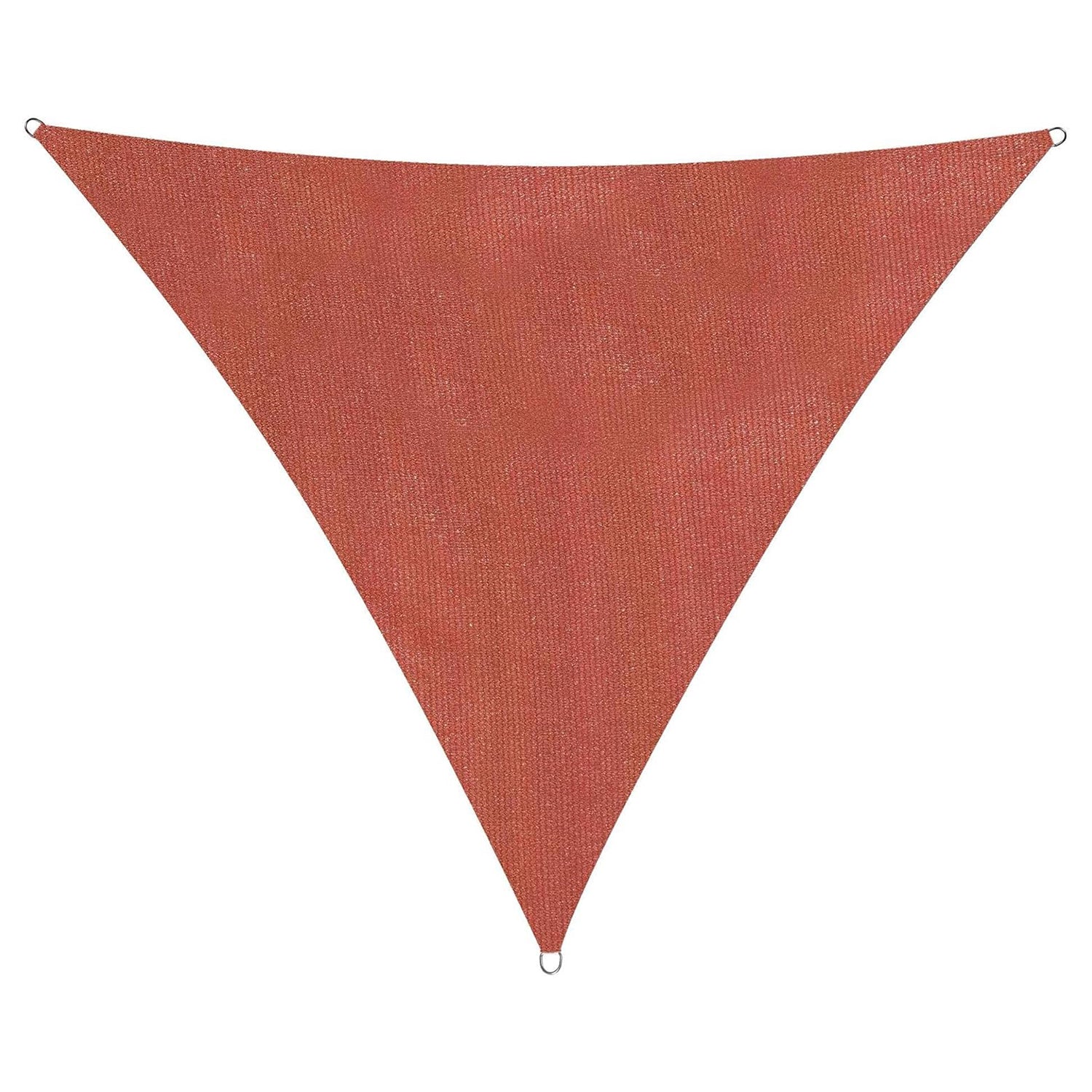 Sonnensegel 100% HDPE - Dreieck 3 x 3 Meter - Terracotta