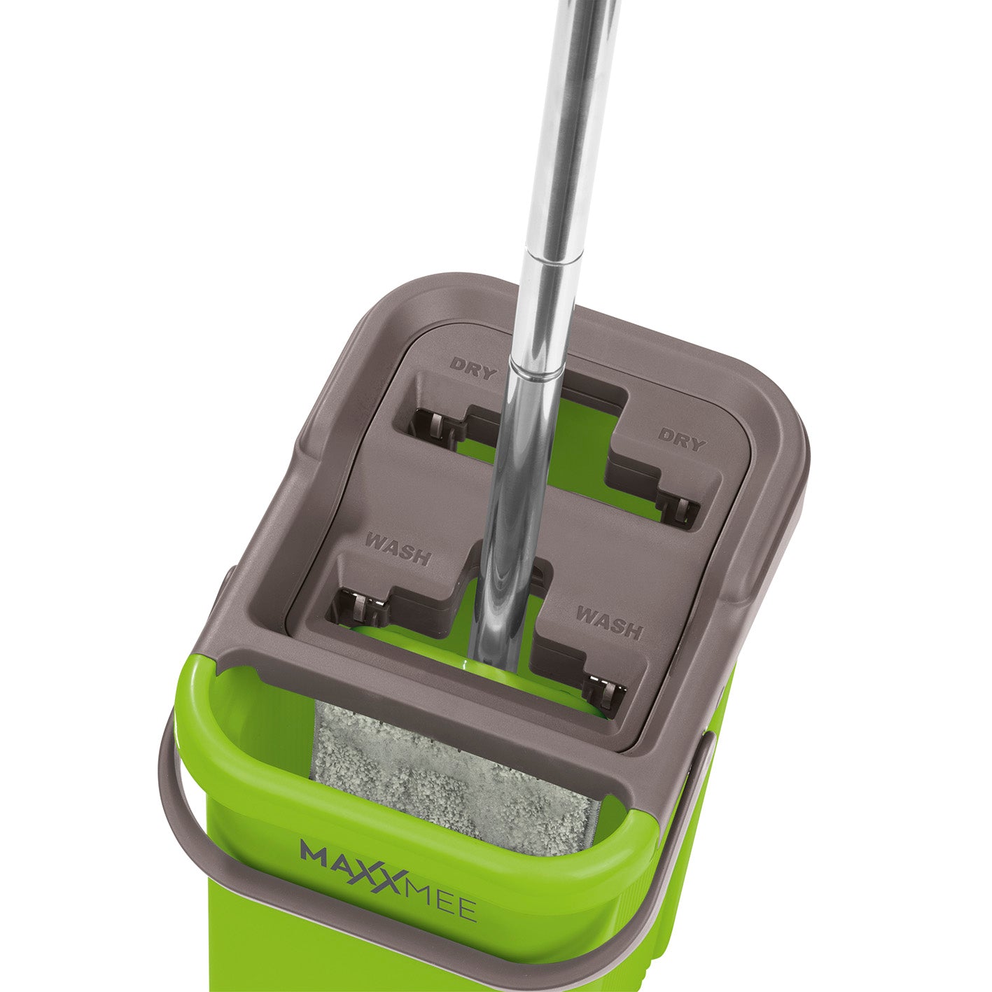 Komfort-Mopp Smart 7,5 l Eimer mit 2-Kammer-System zum Auswringen und Reinigen ohne Bücken, ideal für empfindliche Böden.