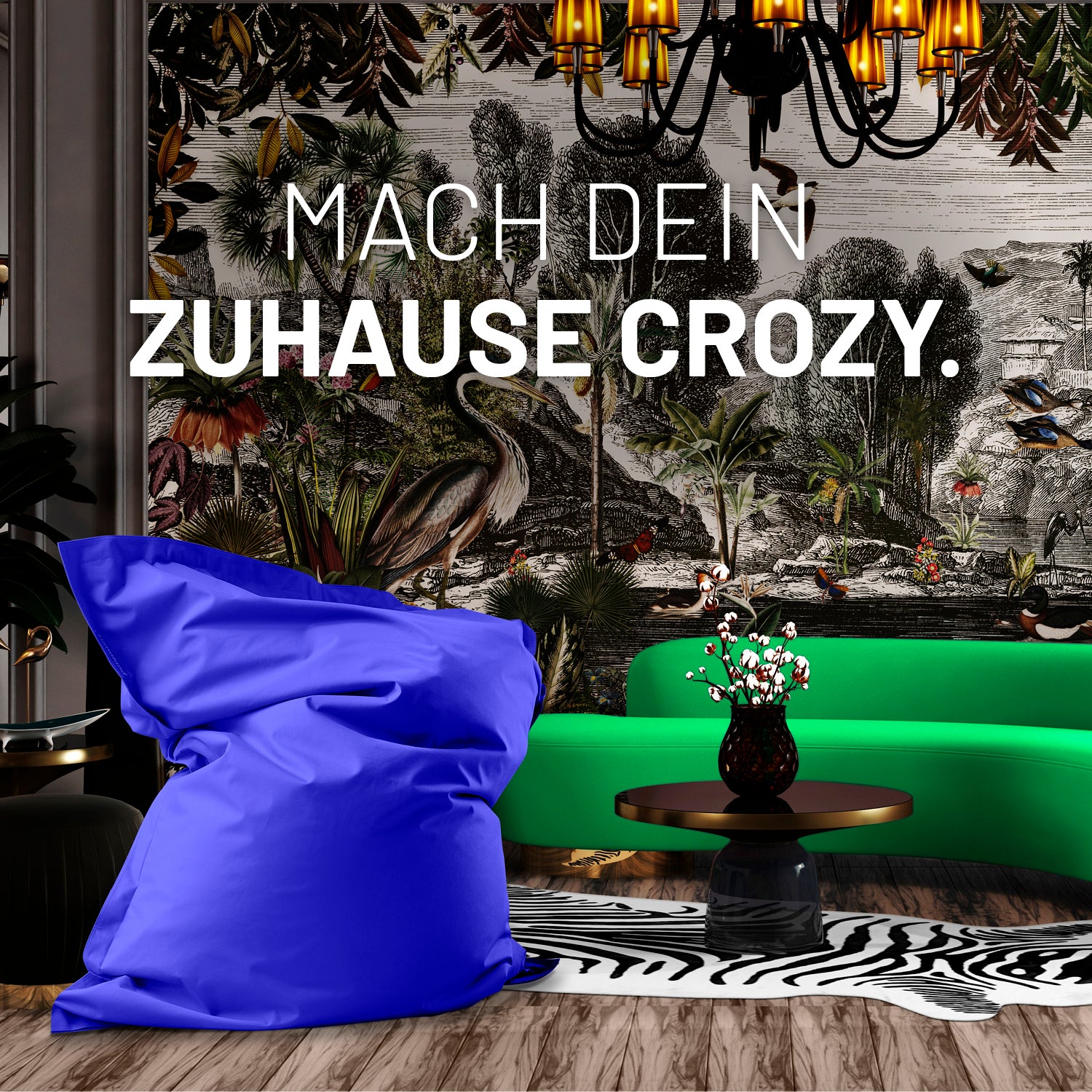 Sitzsack Classic XXL (380 L) Royalblau als bequemer Indoor- und Outdoor-Sitzsack mit modernem Design und robustem Material.