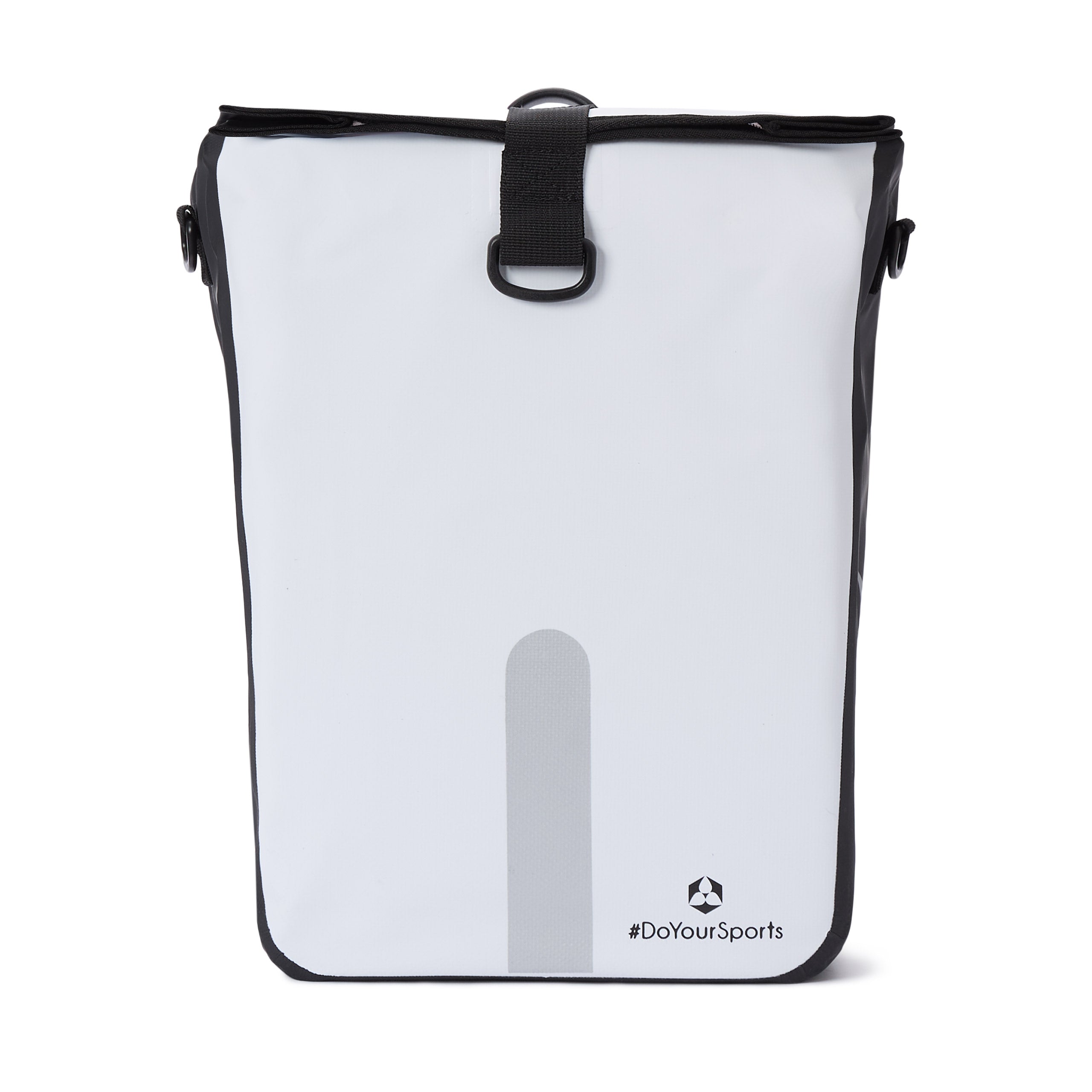Wasserdichte Fahrradtasche Roll-Top - 21 L - Weiß