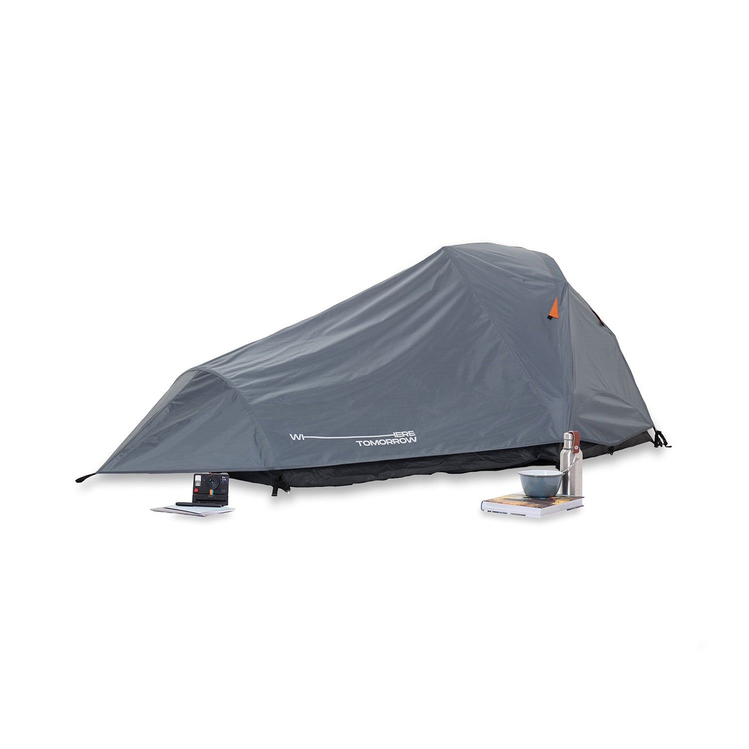 2-Personen-Kompakt-Zelt - Pop Up Wurfzelt Trekkingzelt - 245x160x95 cm - Grau