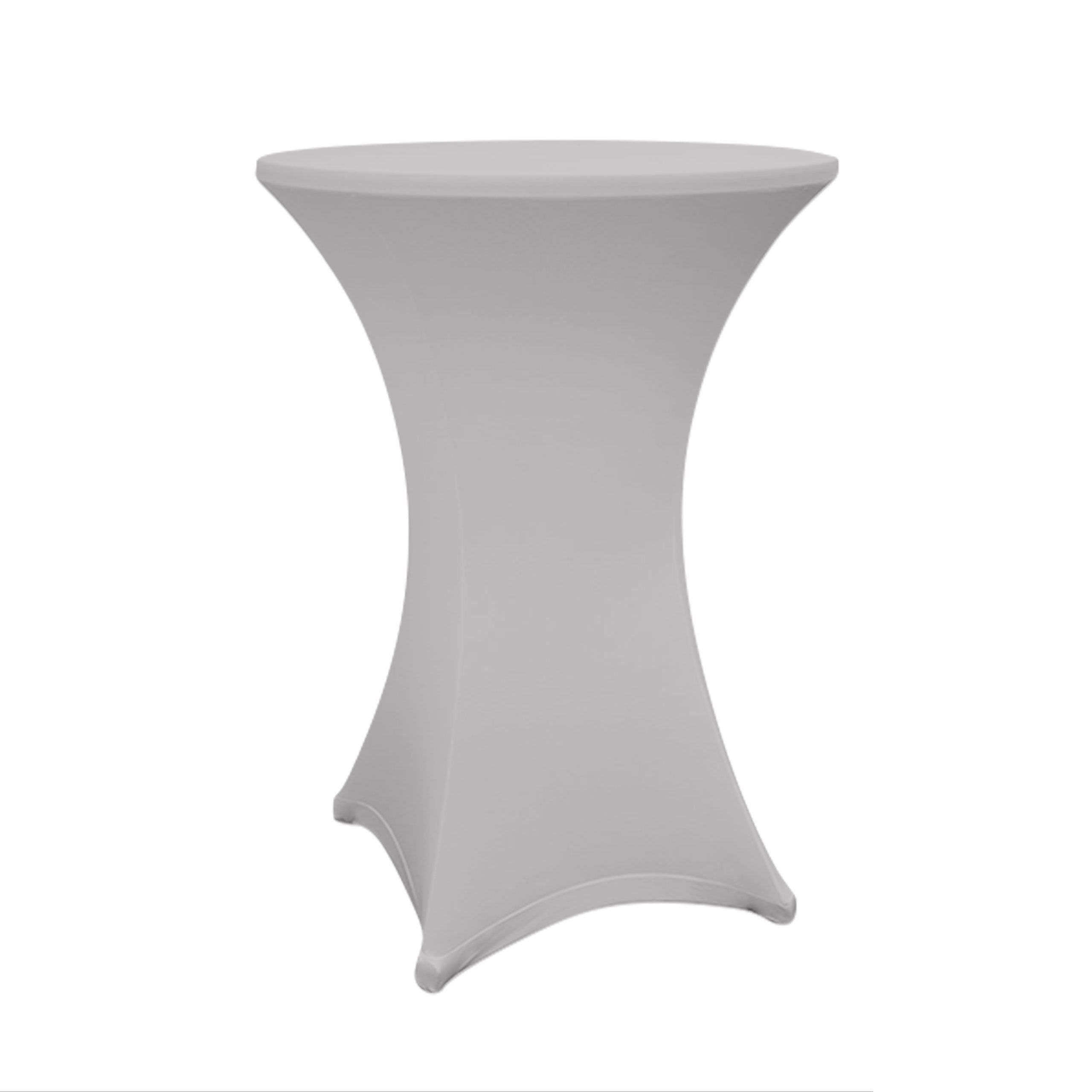 Stehtischhusse - Tisch Bezug - Husse - Ø 70-75 cm - Silbergrau