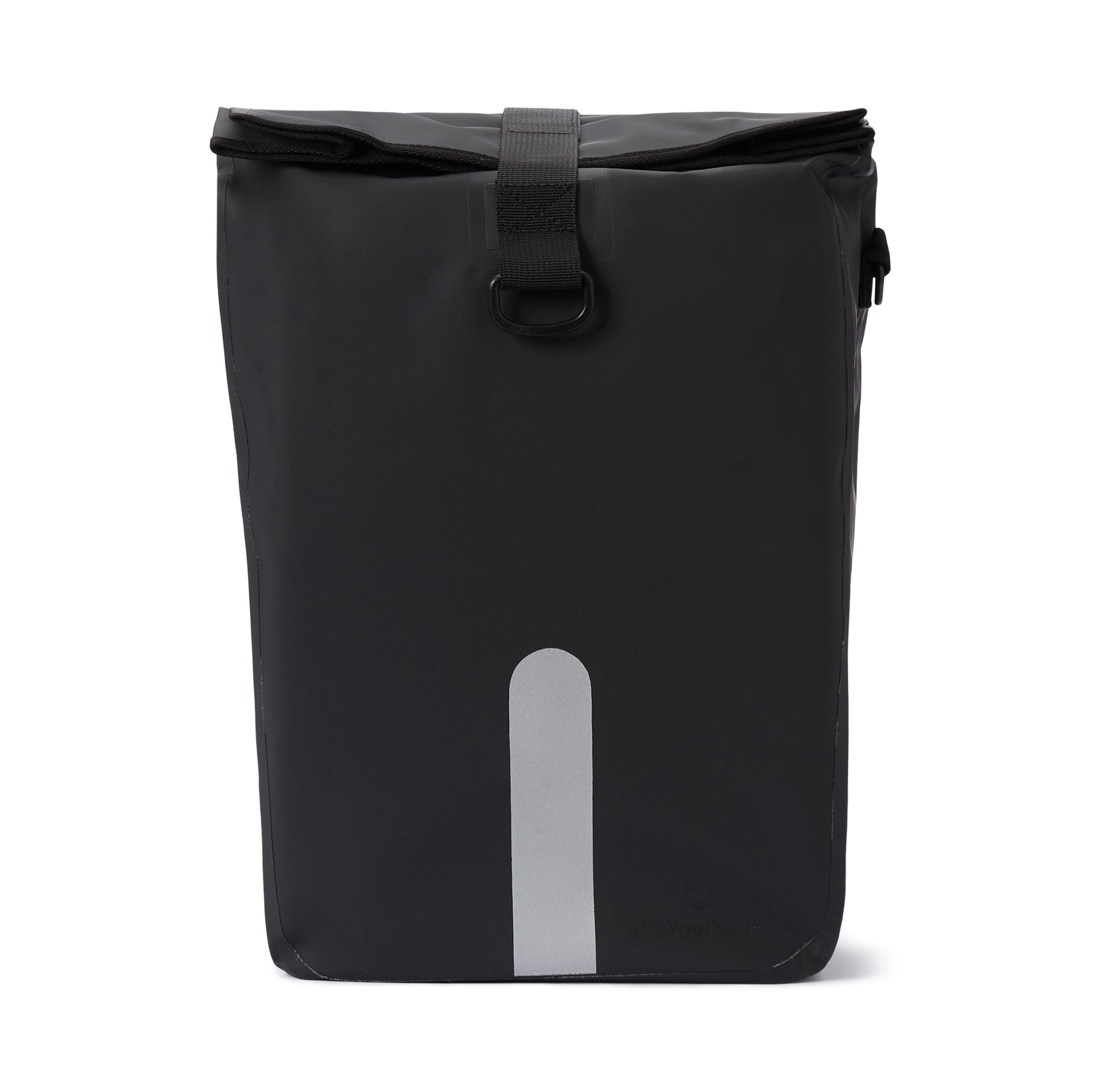 Wasserdichte Fahrradtasche Roll-Top - 21 L - Schwarz