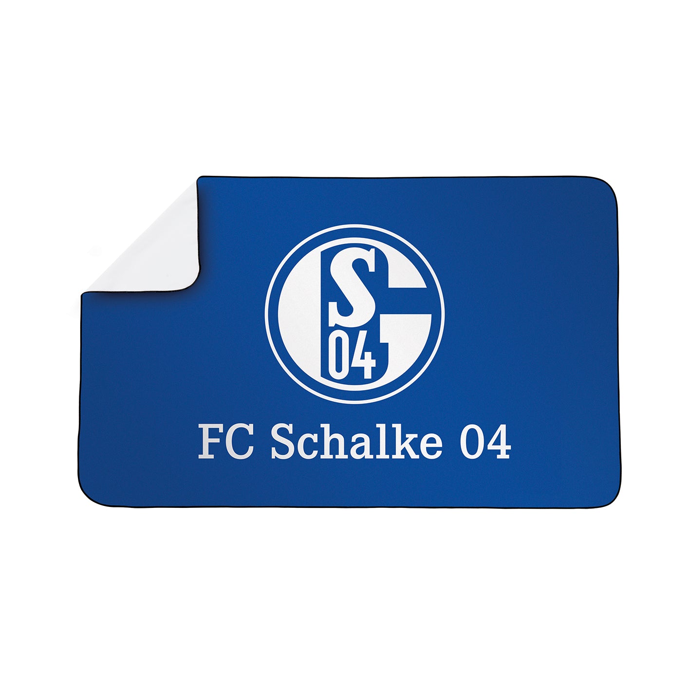 Sporthandtuch Deluxe - 80x130 cm - weiß/blau