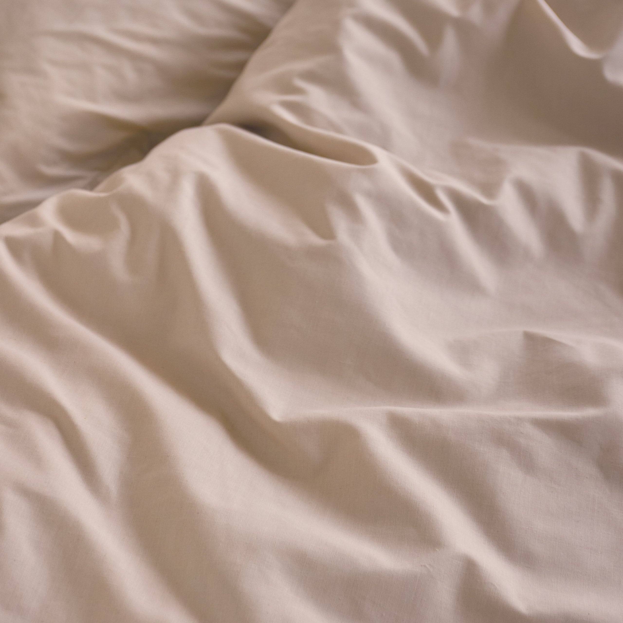 Premium Bettwäsche Everyday - Ganzjahres Bettbezug 155x200 cm & Kissenbezug 80x80 cm - Beige