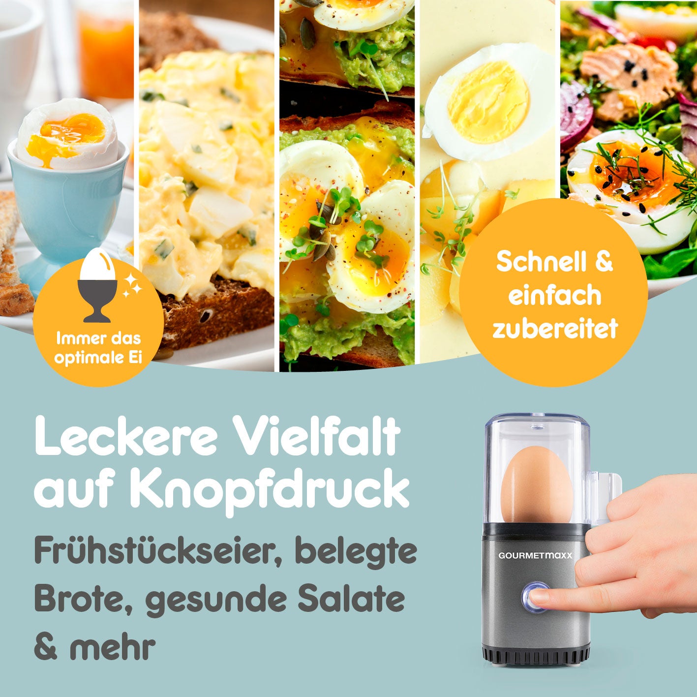 Design-Eierkocher 1 Ei - Anthrazit
