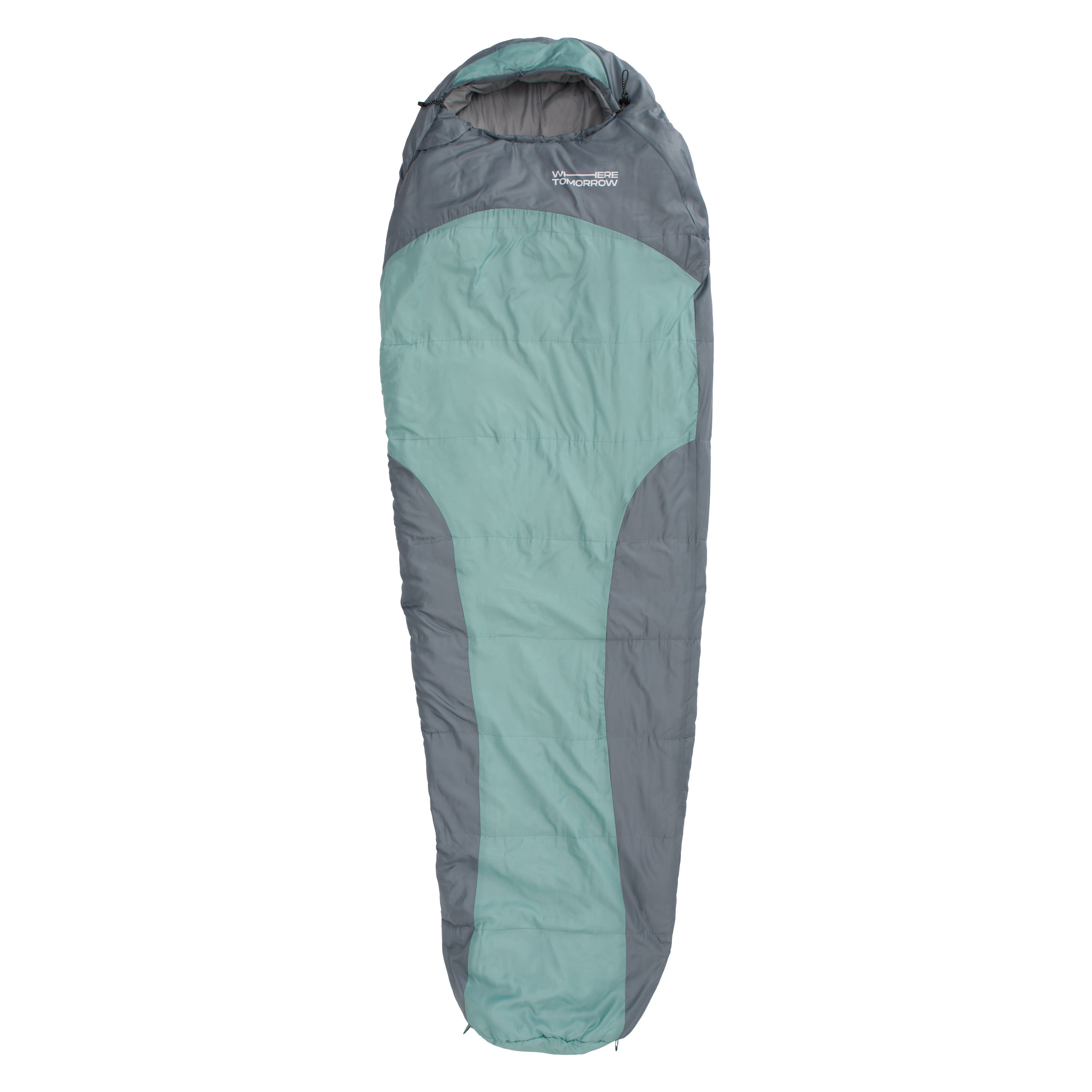 Camping Schlafsack Classic - Mumienschlafsack mit Tasche - 230 x 80 x 55 cm - Hellblau