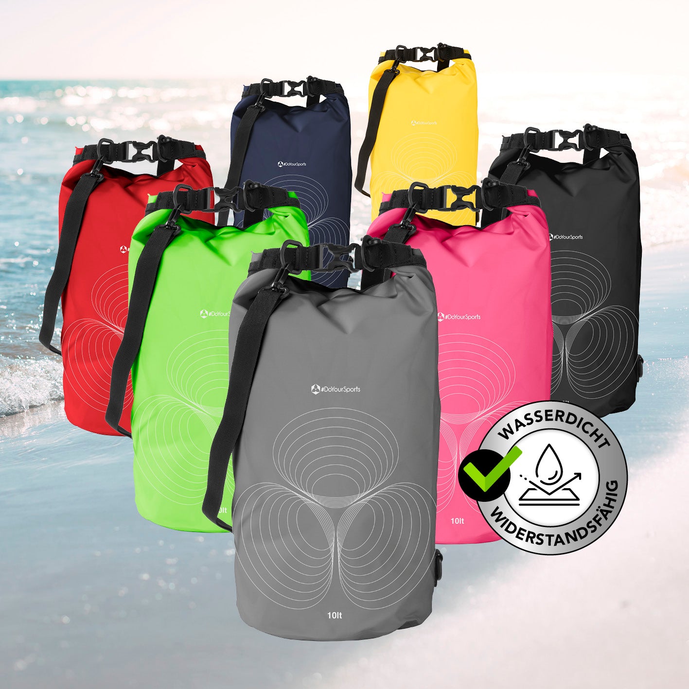 Dry Bag 10L - Grau