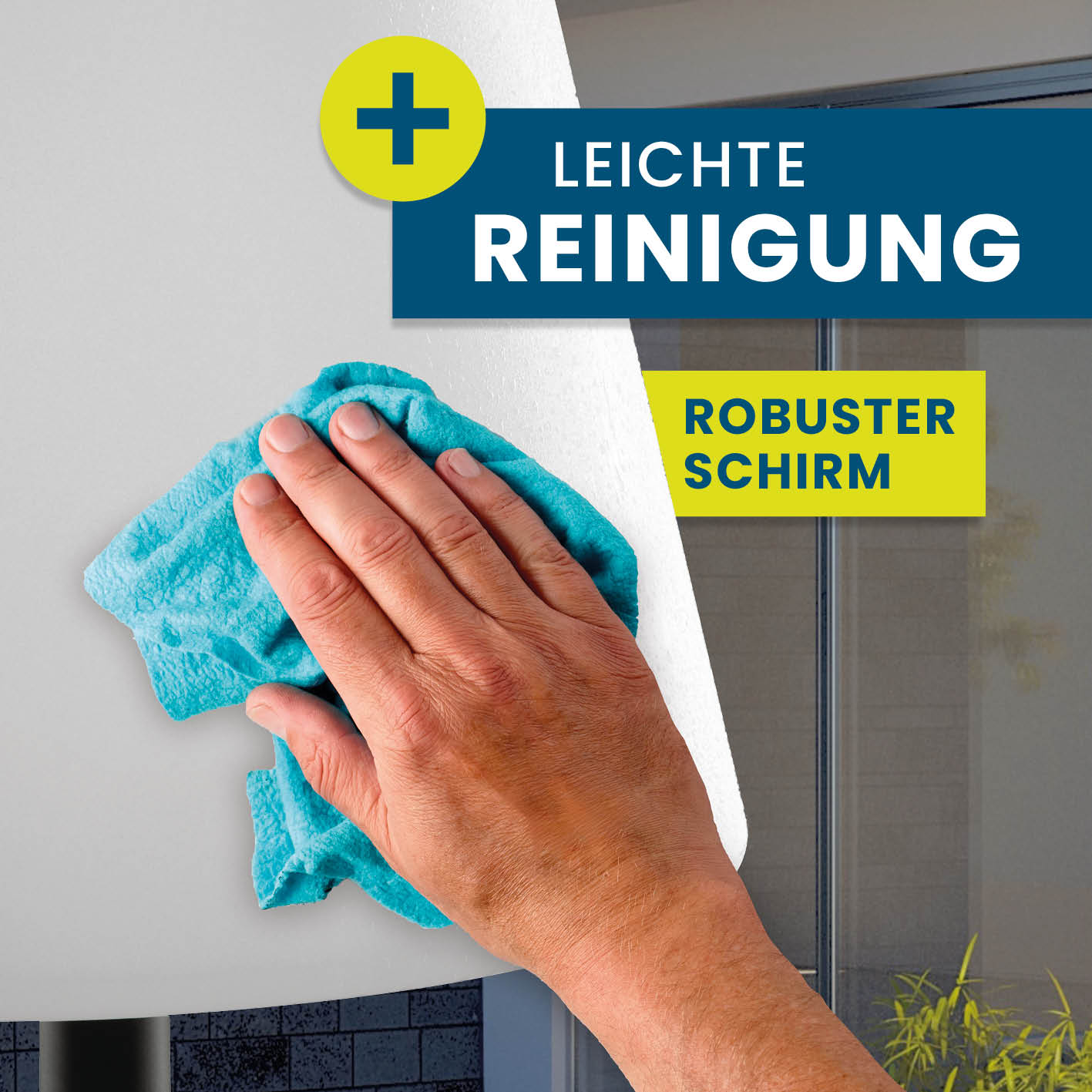 LED-Standleuchte dimmbar - 187 cm - schwarz/weiß