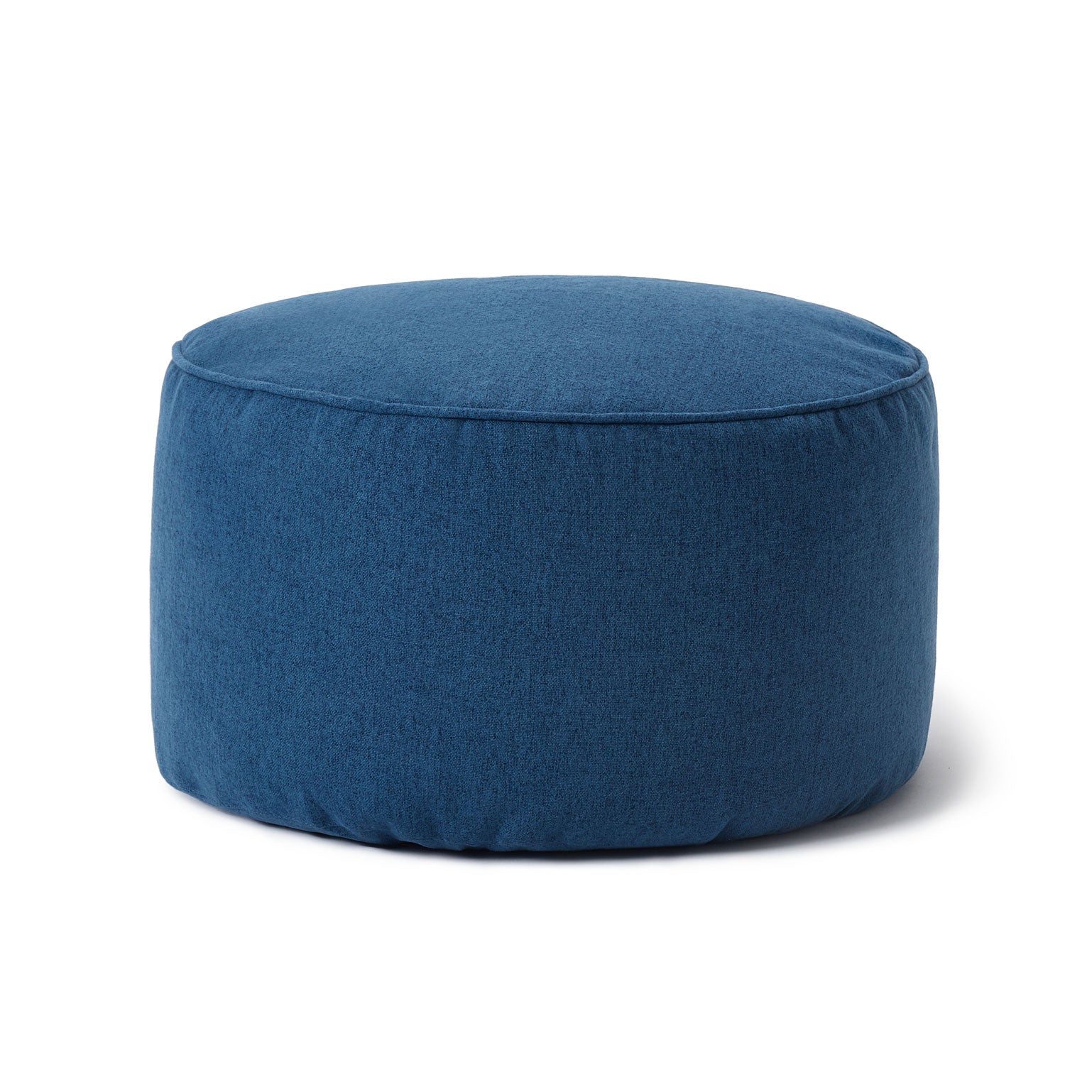 Comfort Line Sitzsack-Hocker/Pouf (50 L) in Dunkelblau, hochwertig, indoor, vielseitig als Hocker und Fußablage.