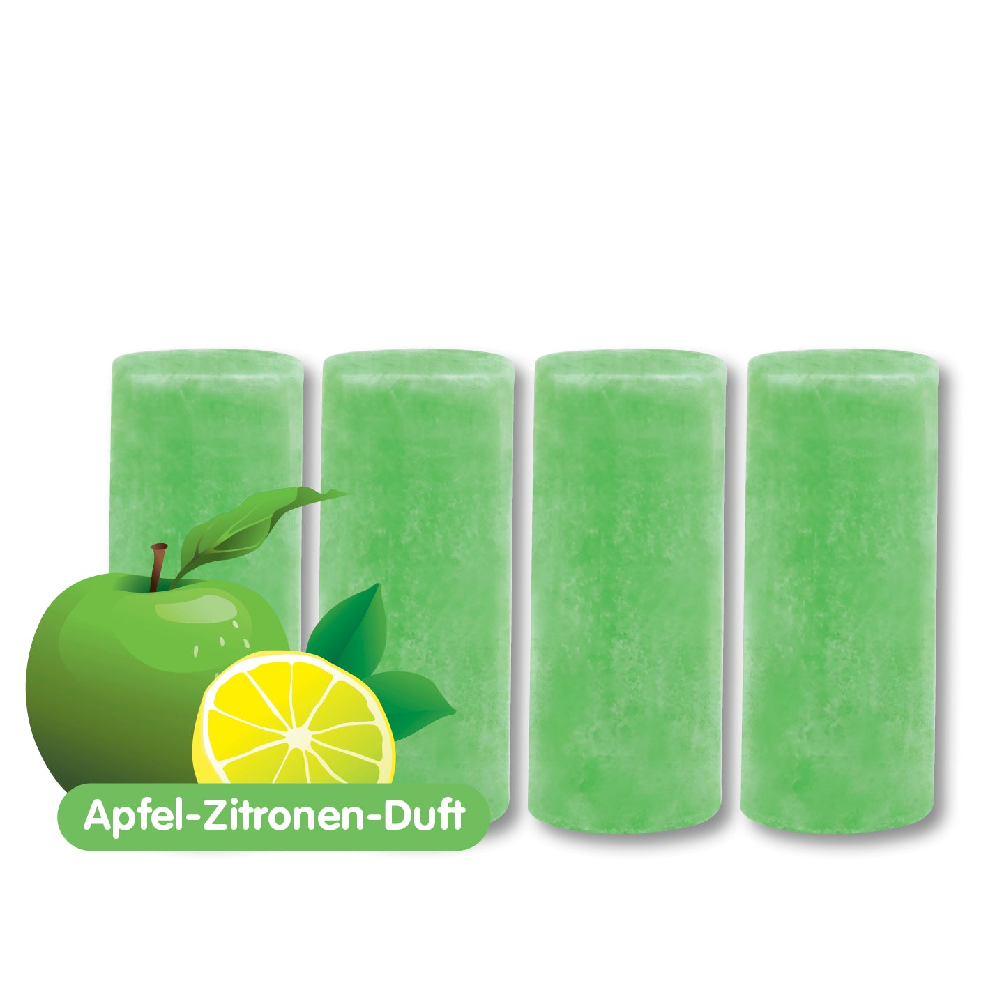 Abfluss-Fee Duftstein für LED-Abflussstopfen mit Apfel-Zitronen-Duft zur Geruchsreduzierung und Reinigung des Abflusses.