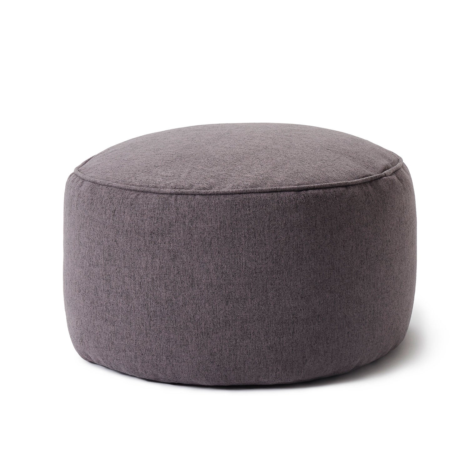 Comfort Line Sitzsack-Hocker/Pouf (50 L) Dunkelgrau, hochwertiger Indoor-Hocker und Fußablage, modernes Design, 100% Polyester.