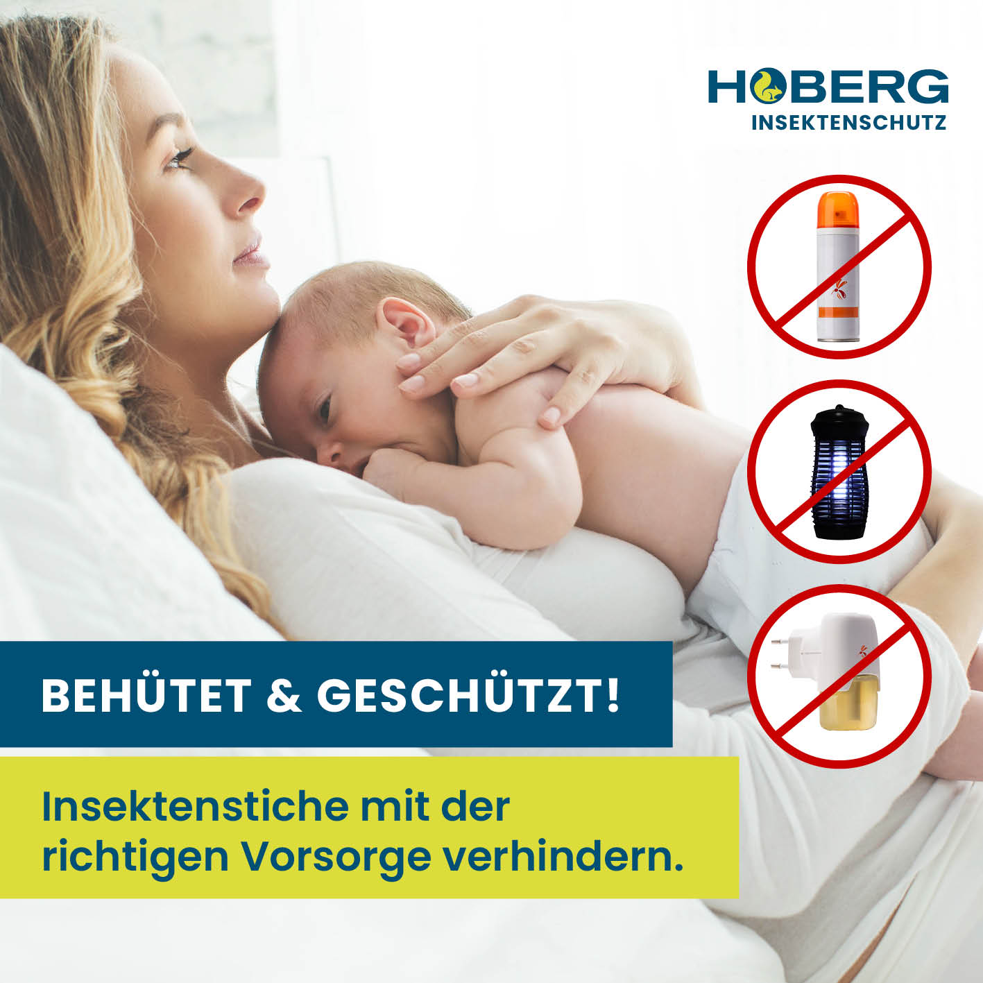 Insekten-Baldachin von HOBERG schützt Babys und Kinder sicher vor Insektenstichen ohne Chemie und Strom.