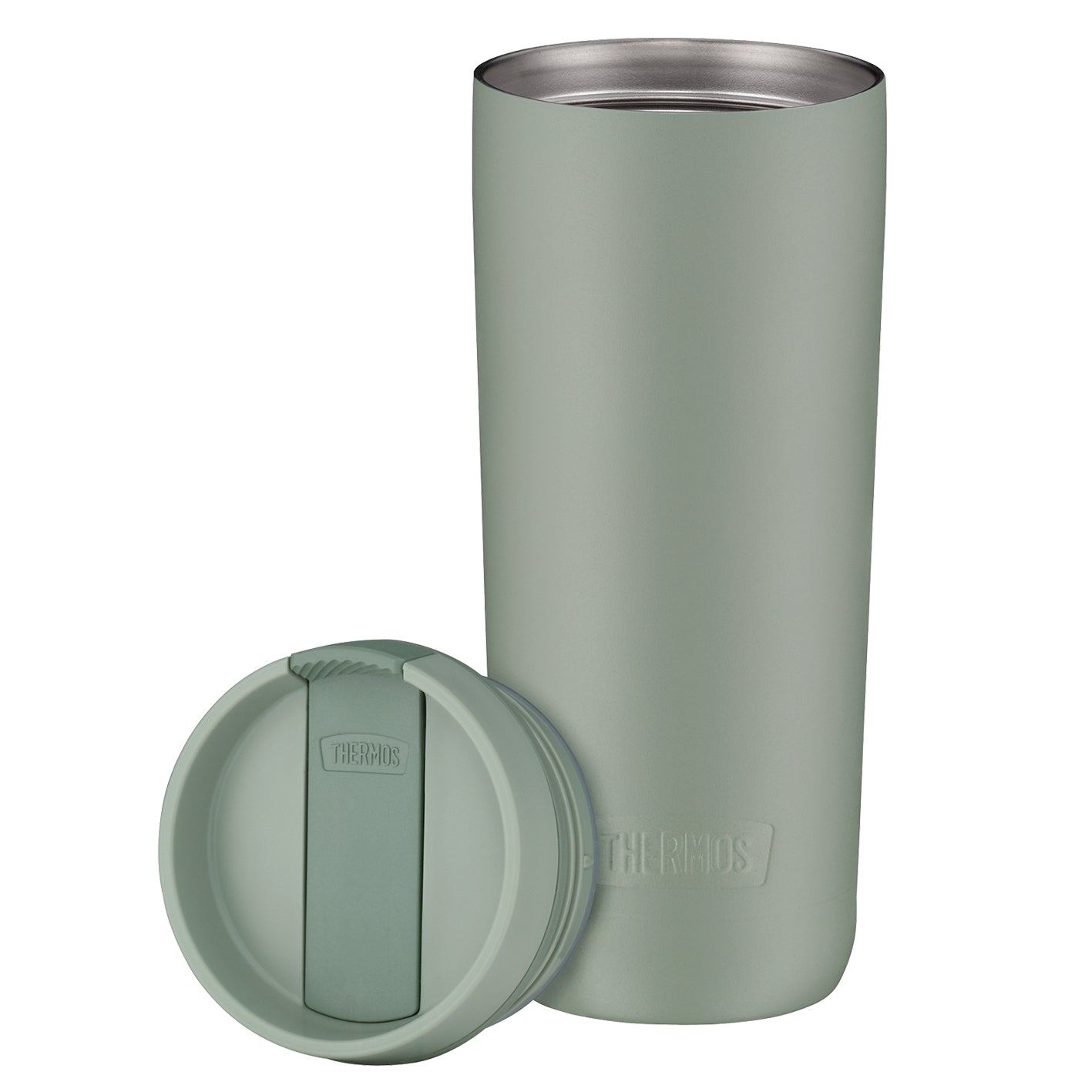 Guardian Line Isolier-Trinkbecher 500 ml matcha green, doppelwandiger Edelstahl, auslaufsicher, pulverbeschichtet, passt in gängige Cup Holder.