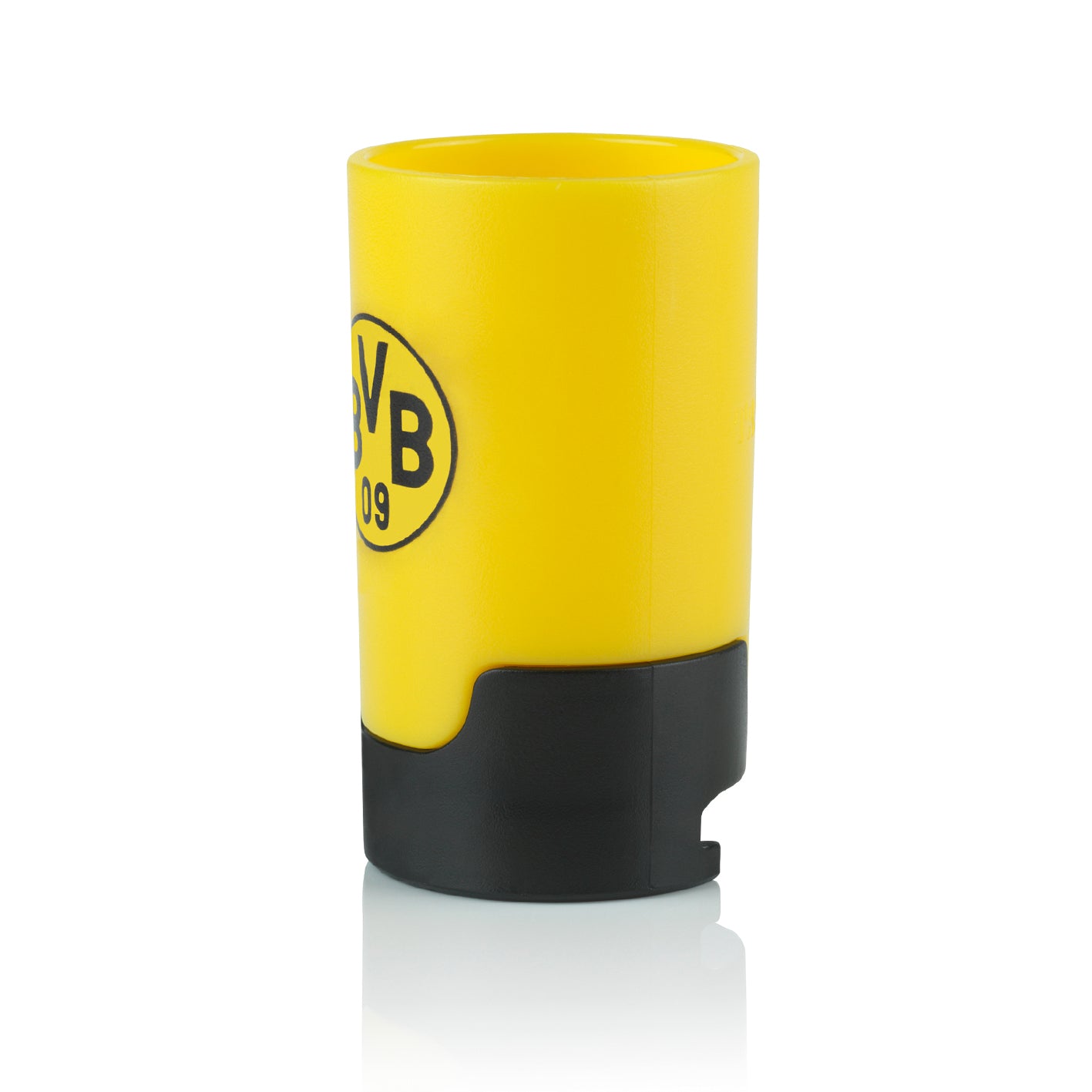 Bier-Aufbereiter im BVB-Design - 3er-Set, gelber Flaschenaufsatz für kohlensäurehaltige Getränke, verhindert Insektenkontakt.