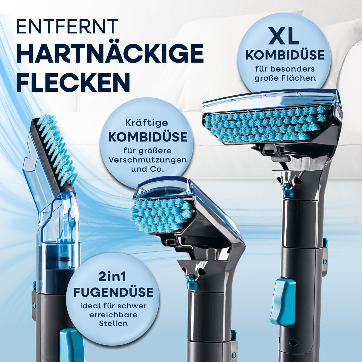 Polster- & Teppichreiniger Pro Power - Grau/Blau