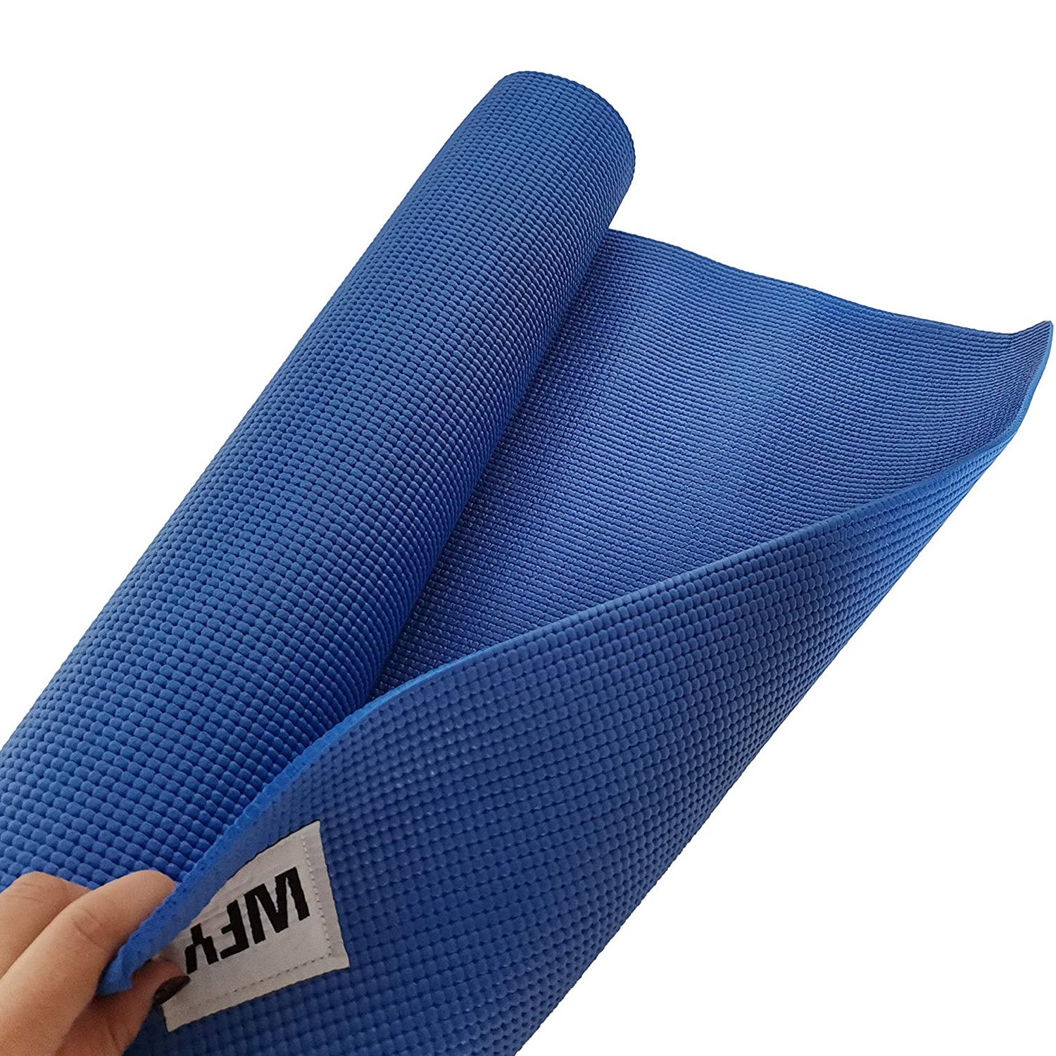 Fitnessmatte Yogamatte "Annapurna Comfort" - 183 x 61, weich, rutschfest und flexibel für Pilates und Fitness, Farbe Blau.