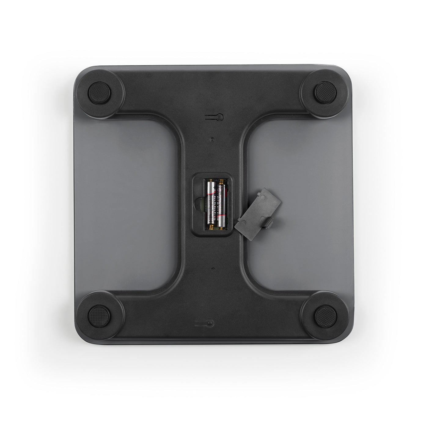 Personen-Waage Körperanalyse mit Bluetooth & App - grau, digitale Waage mit Batteriefach, Bluetooth-Funktion und App-Anbindung zur Gesundheitskontrolle.