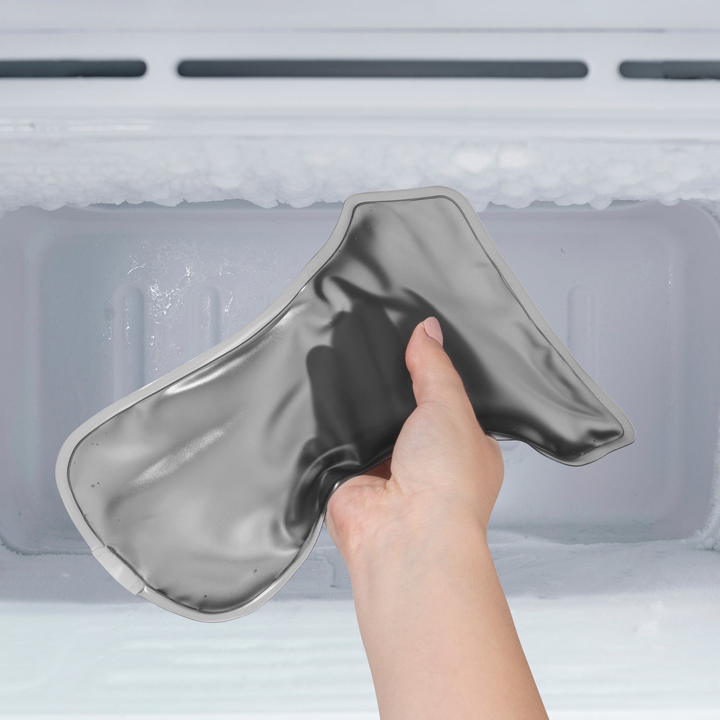 Rückenkorrektor mit Gelpad - L/XL mit flexiblem Gelpad, das zum Kühlen im Gefrierschrank vorbereitet wird für optimale Unterstützung der Körperhaltung