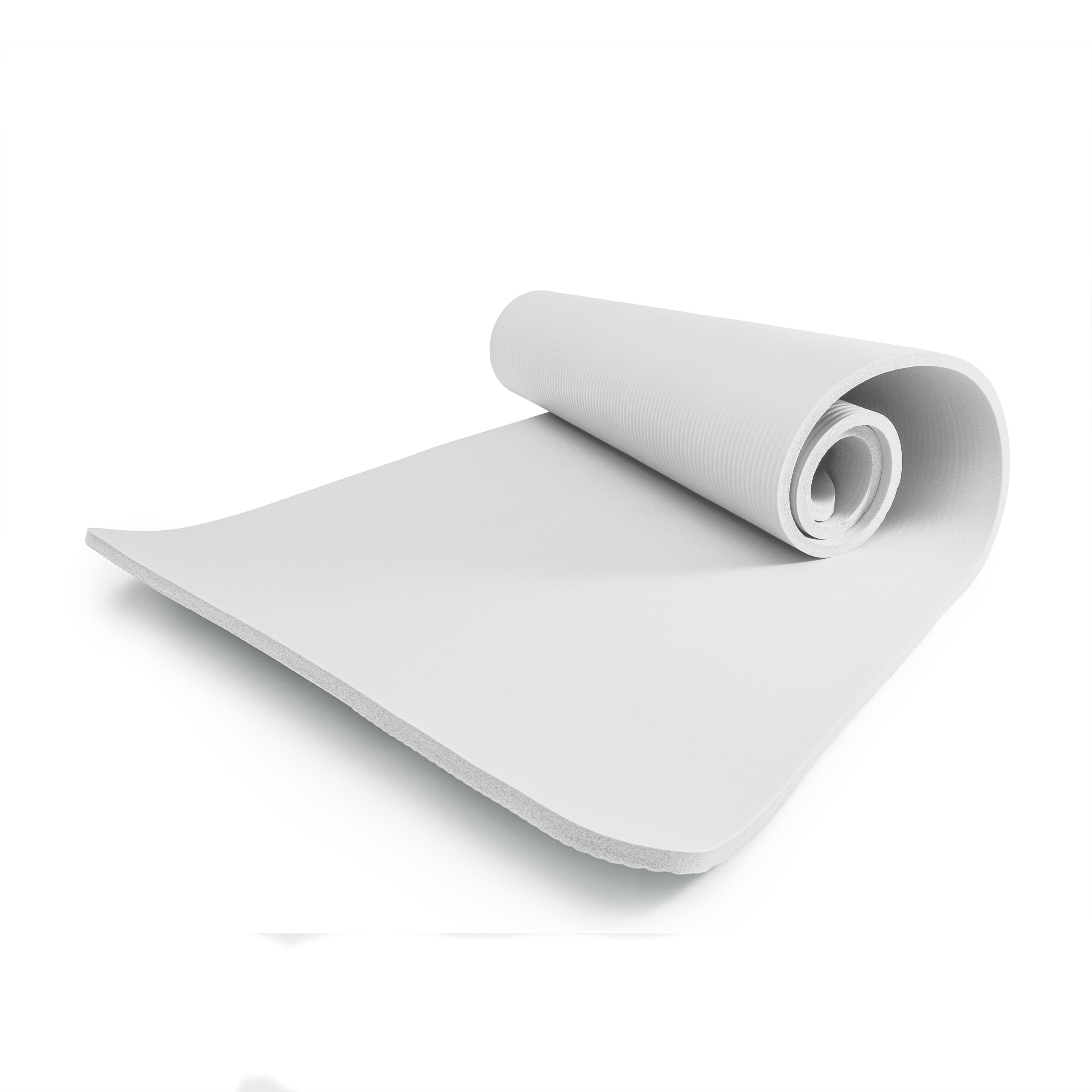 Fitness- & Gymnastikmatte - 183 x 61 x 1,2 cm - Weiß