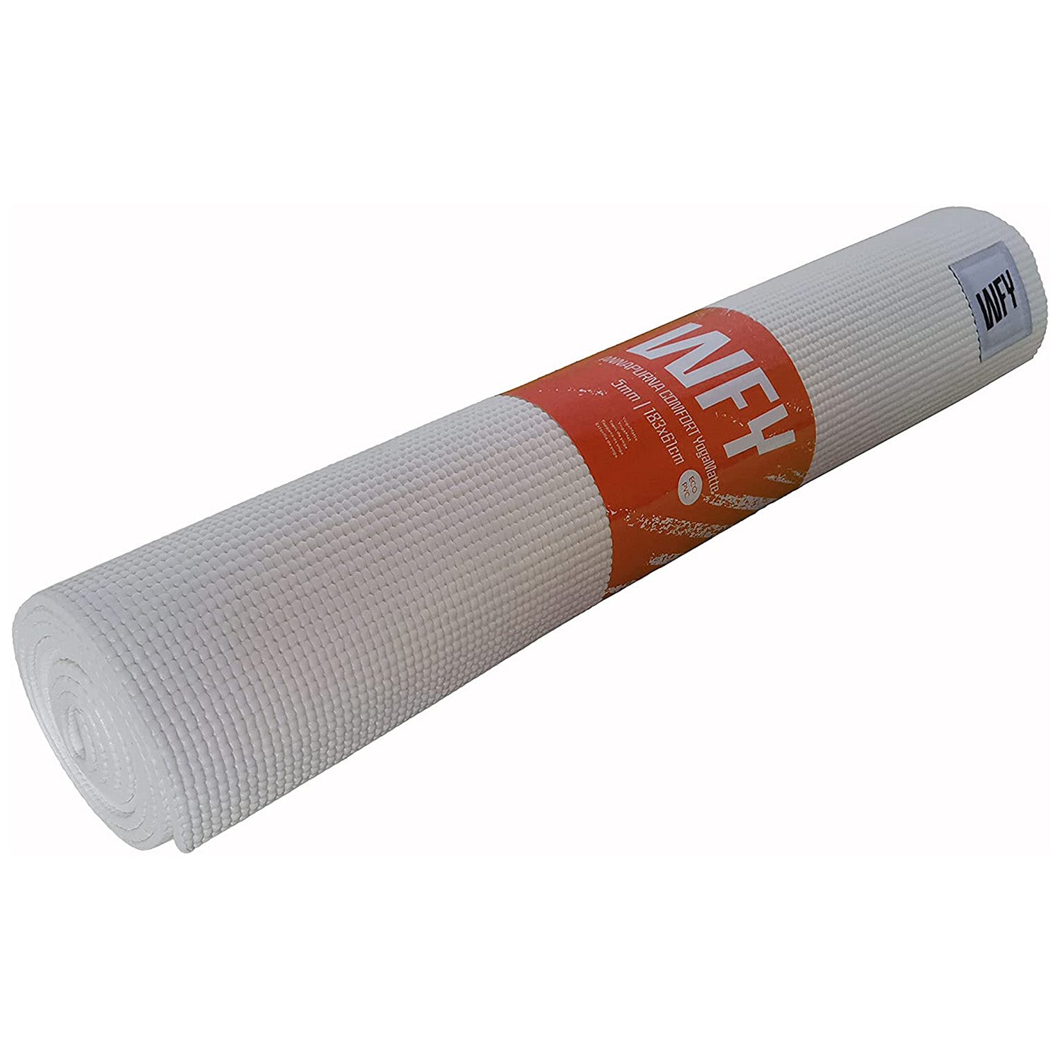 Fitnessmatte Yogamatte "Annapurna Comfort" Weiß 183x61 cm, rutschfest, weich, pflegeleicht, perfekt für Pilates und Fitnessworkouts.
