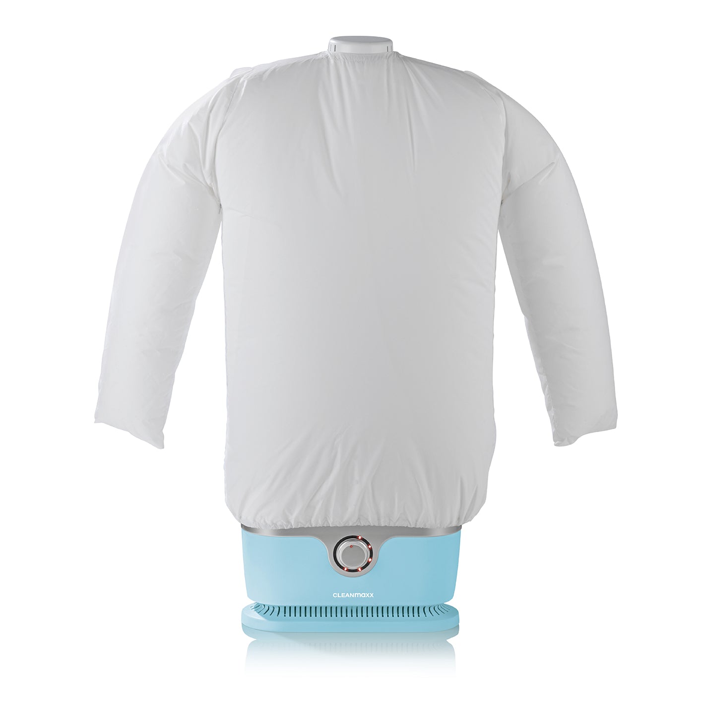 Hemdenbügler PRO mit Hosenaufsatz - Blau, vollautomatischer Trockner und Bügler für faltenfreie Hemden und Blusen.