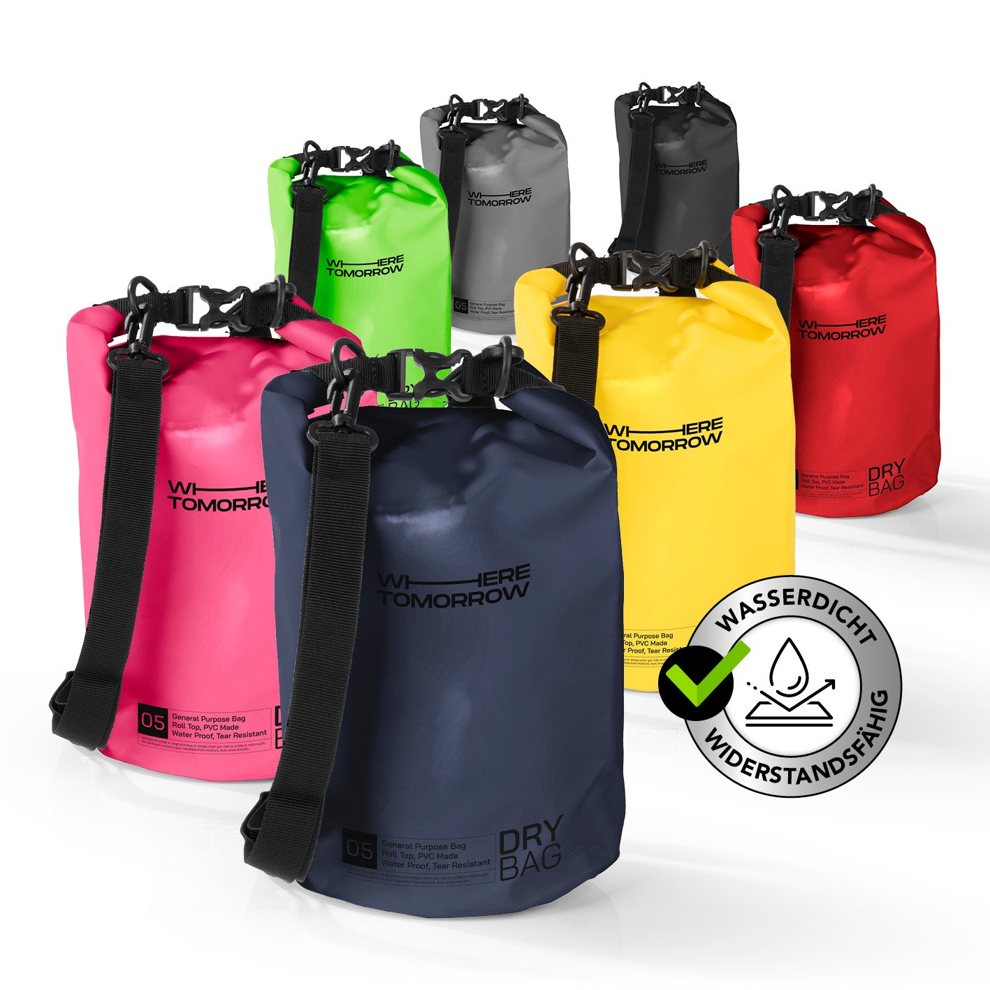 Dry Bag 5L - Style 01 - Dunkelblau