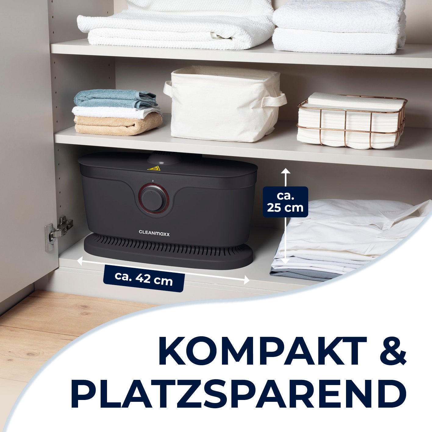 Hemdenbügler PRO mit Hosenaufsatz - Schwarz