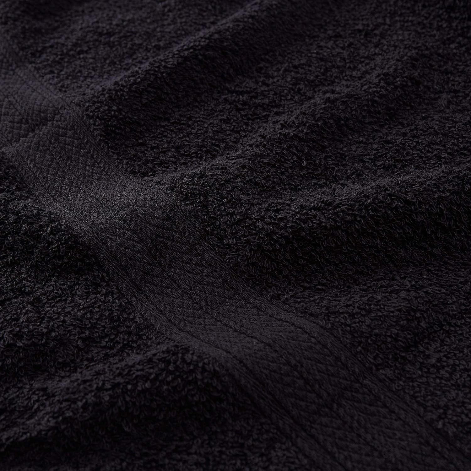 Premium Handtücher 4er-Set - 2 Handtücher 50 x 100 cm + 2 Badetücher 70 x 140 cm - Schwarz aus saugfähiger Baumwolle in Frotteequalität