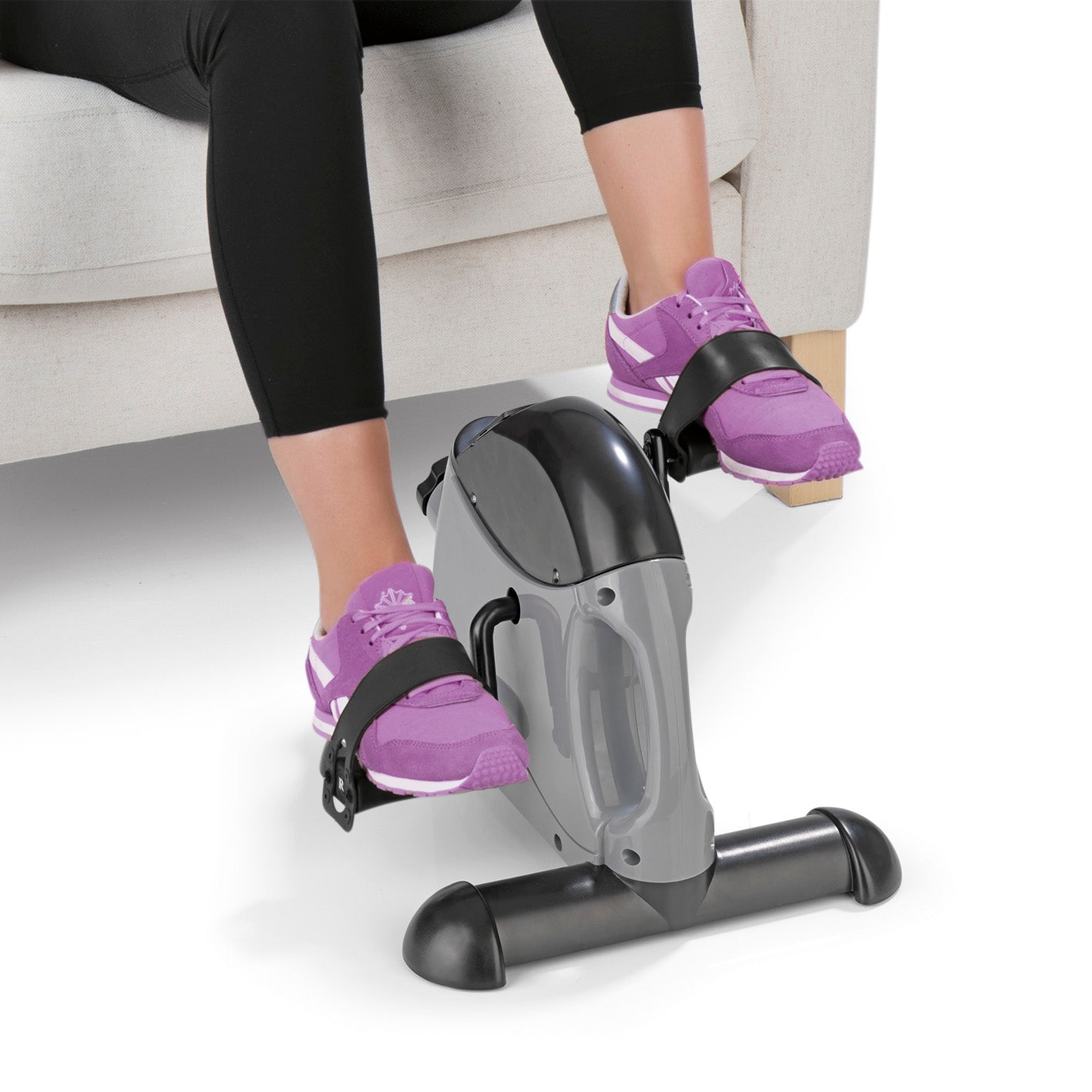 Mini-Trainer mit Metallschwungrad - grau/schwarz