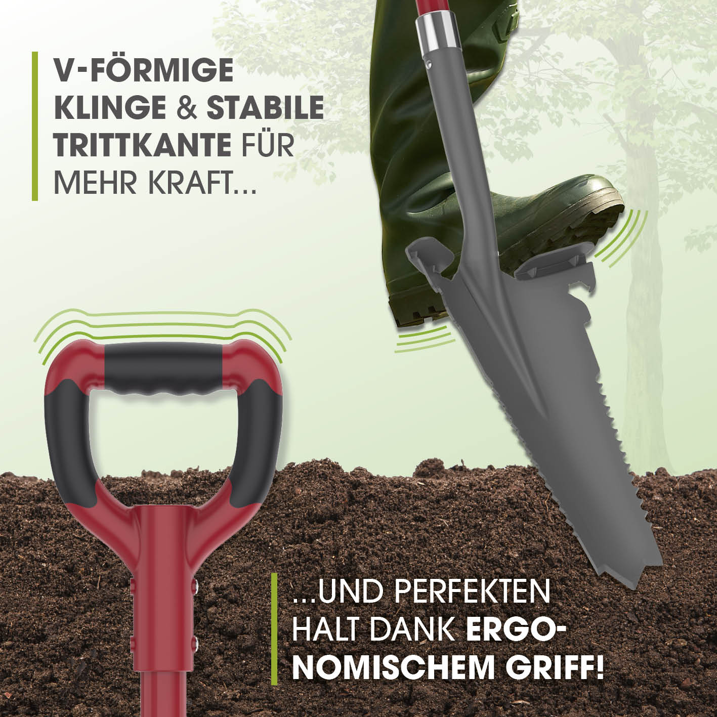 Spaten- & Wurzelsäge - 114 cm