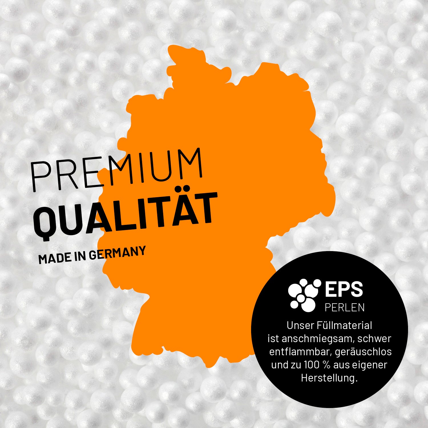 Sitzsack Classic XXL (380 L) mit hochwertigen, anschmiegsamen EPS-Perlen, langlebig und made in Germany, ideal für innen und außen.