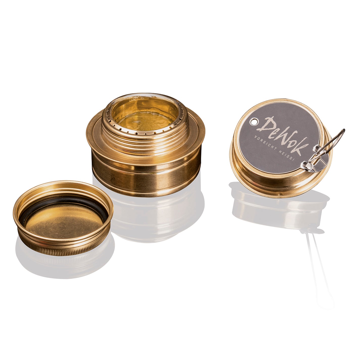 Brenner-Komponenten des Tisch-Kochsets für bis zu 2 Personen - Edelstahl/schwarz, für flexibles Kochen unterwegs.