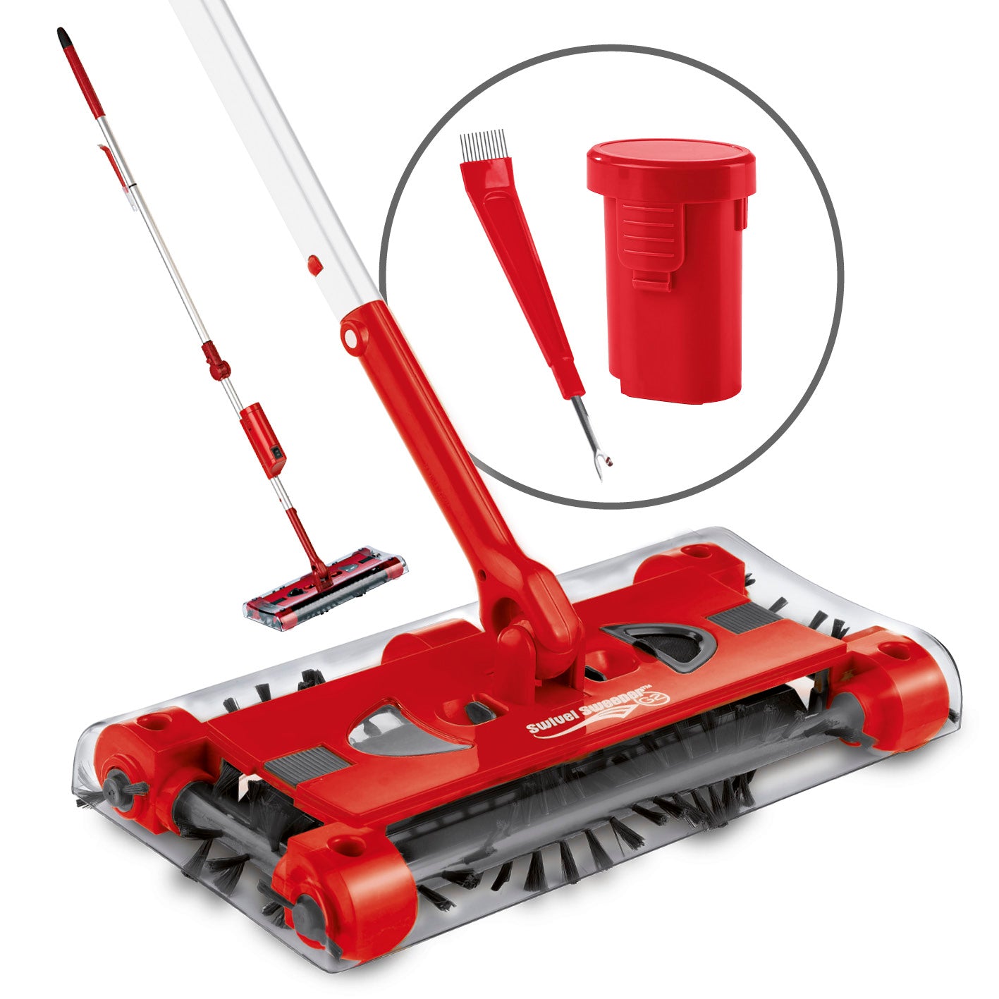 Swivel Sweeper G 2 Akkubesen kabellos - Rot