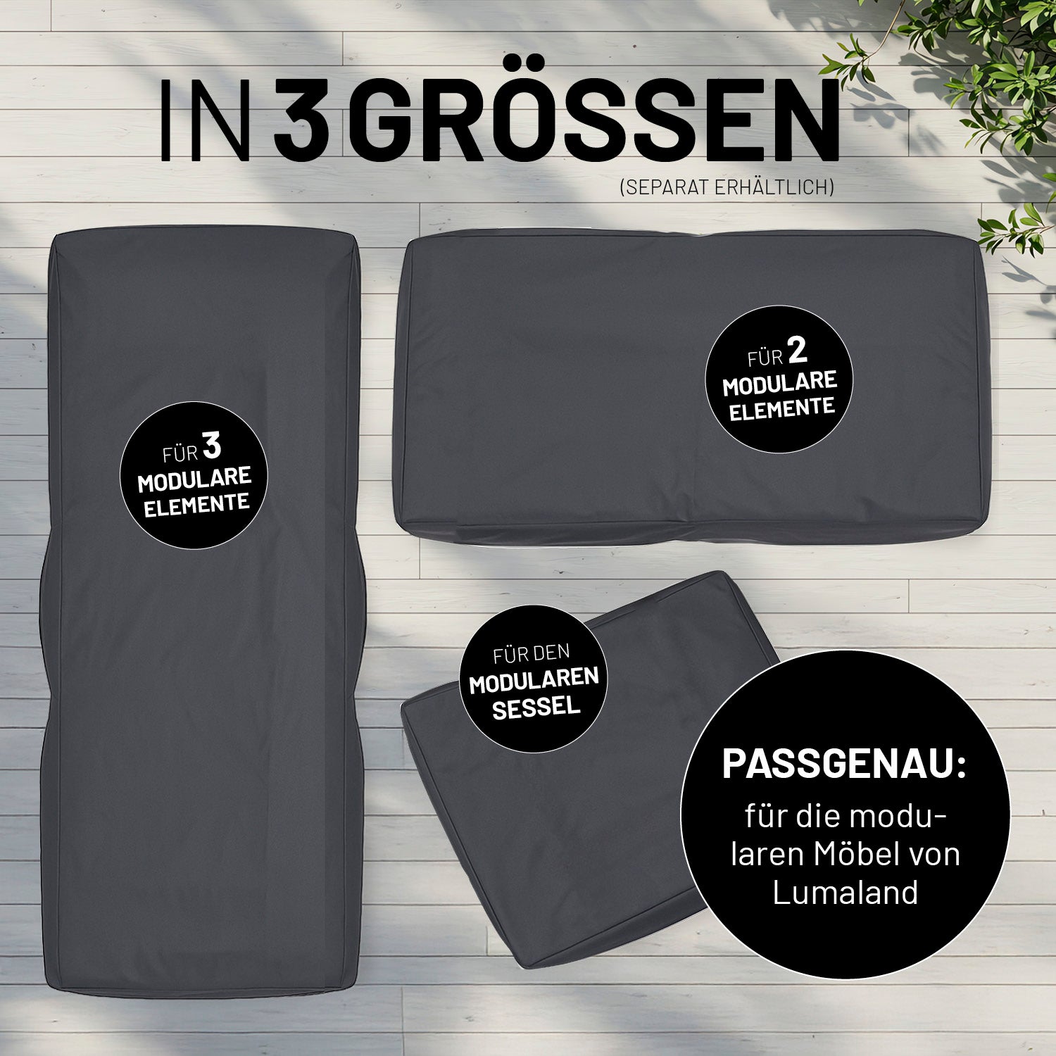 Wetterschutzhaube für den Modularen Sessel - 100 x 76 x 75 cm