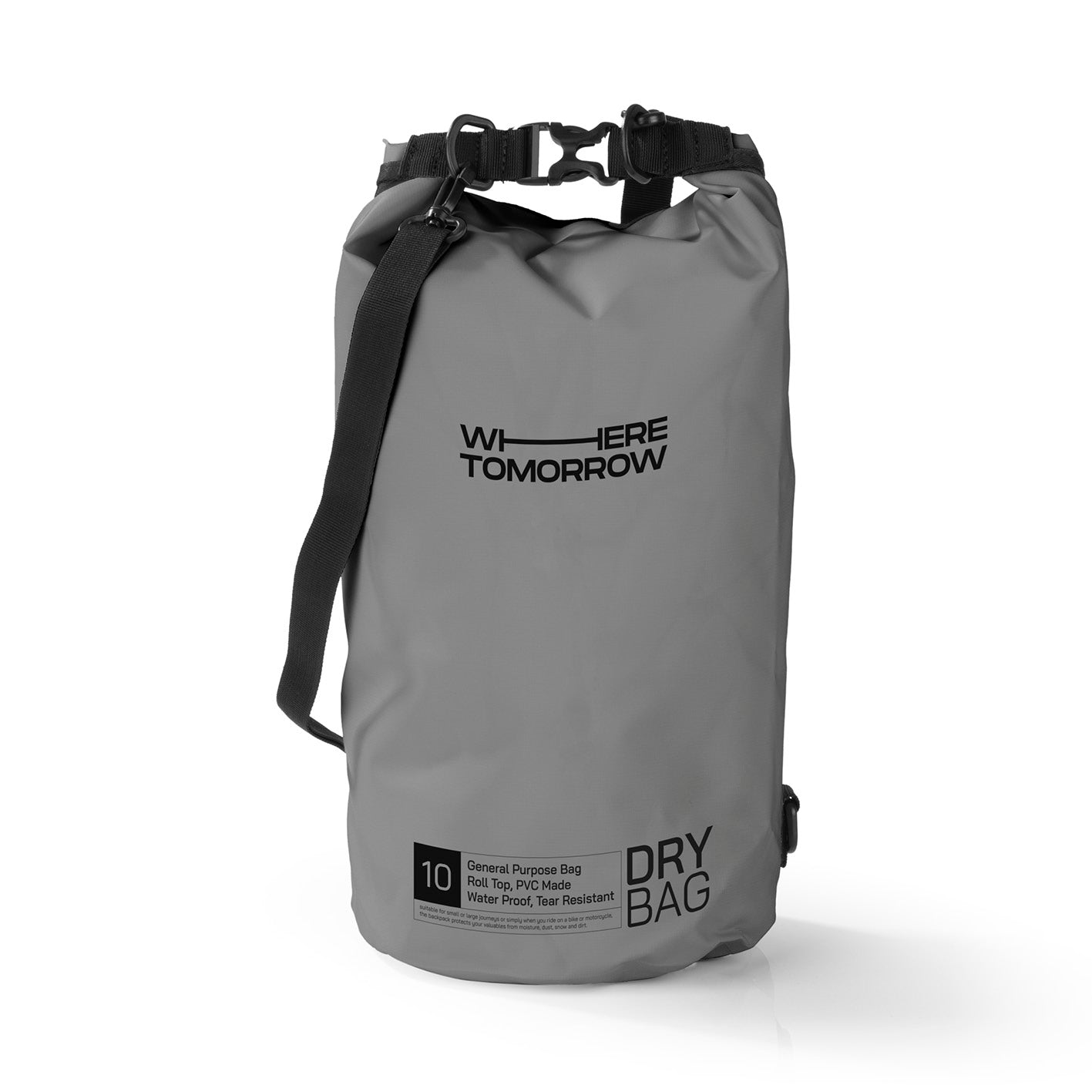 Dry Bag 10L - Style 01 - Grau