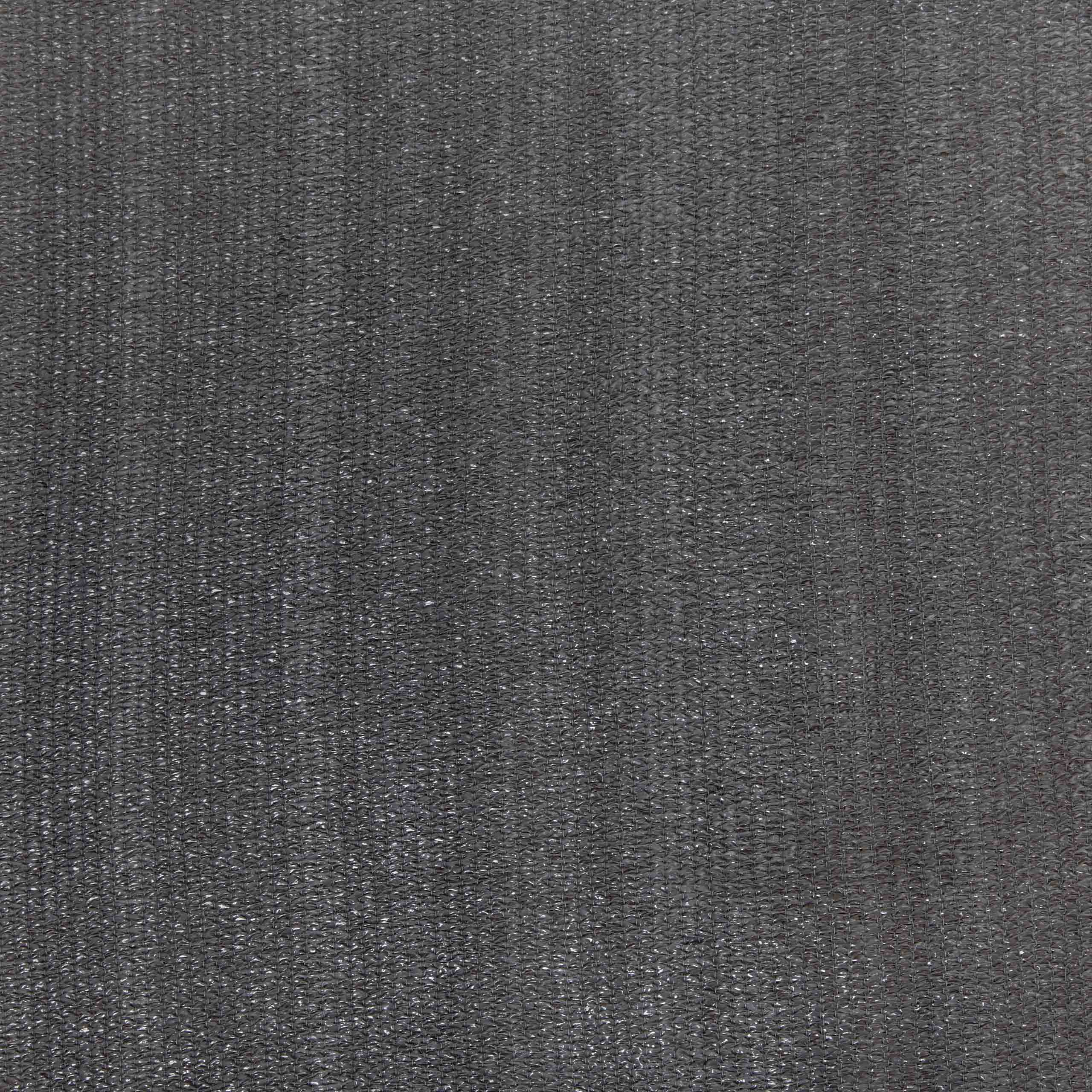 Sonnensegel 100% HDPE mit Stabilisator für UV-Schutz - Quadrat 5 x 5 Meter - Dunkelgrau, robustes und reißfestes Material