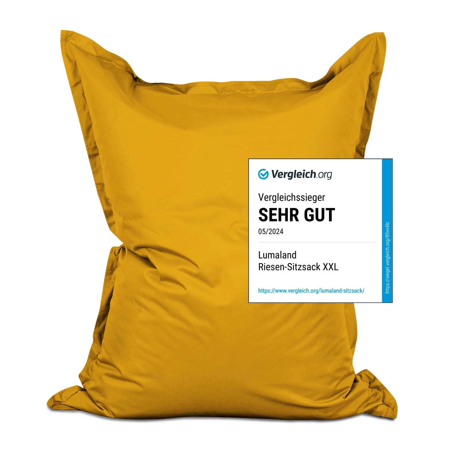 Sitzsack Classic XXL (380 L) - indoor & outdoor - Senfgelb