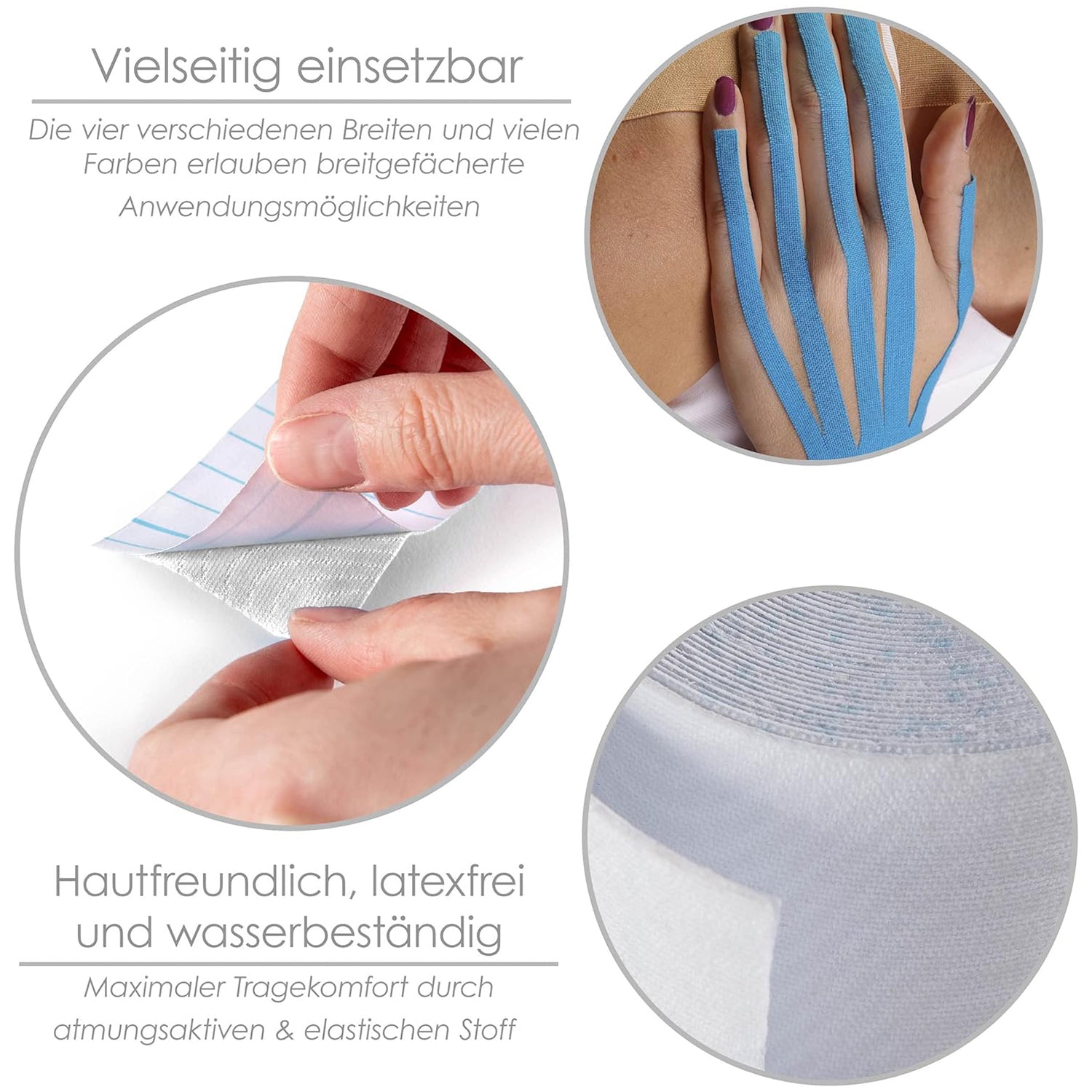 Kinesiologisches Tape - 7,5 cm x 5 m - Weiß