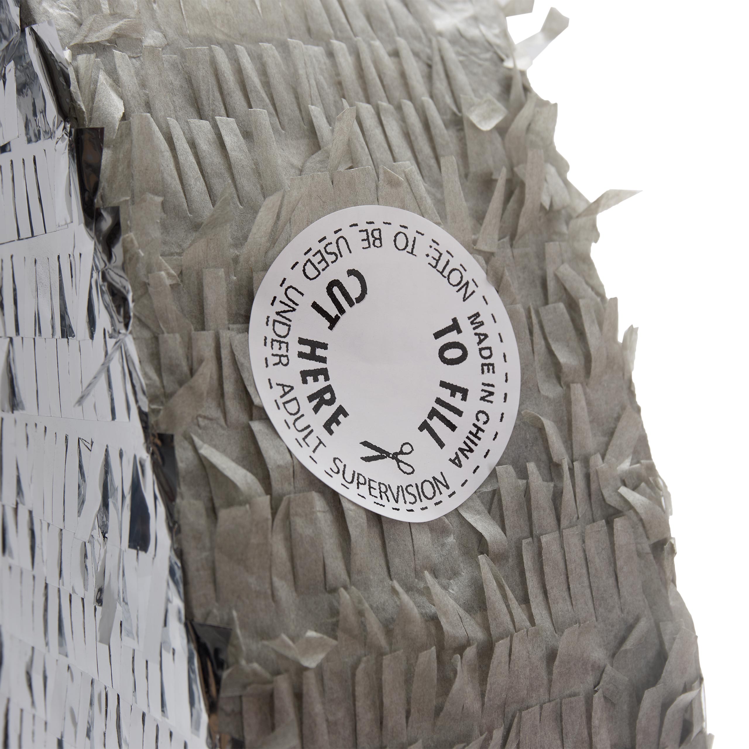 Pinata Set zum Befüllen inkl. Schläger & Augenbinde "Faultier" mit bunter Sloth-Optik und Konfetti, ideal für Kindergeburtstage.