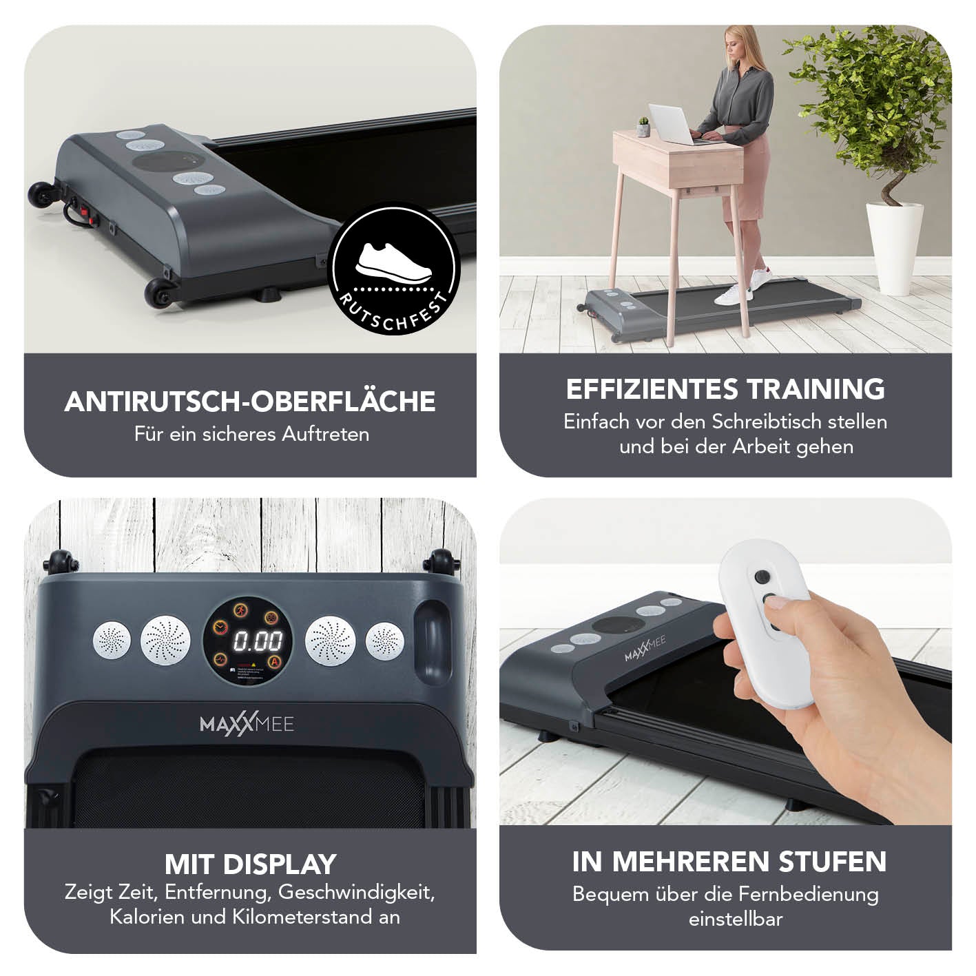 Laufband - 1-6km/h - Maximale Belastbarkeit von 100 kg