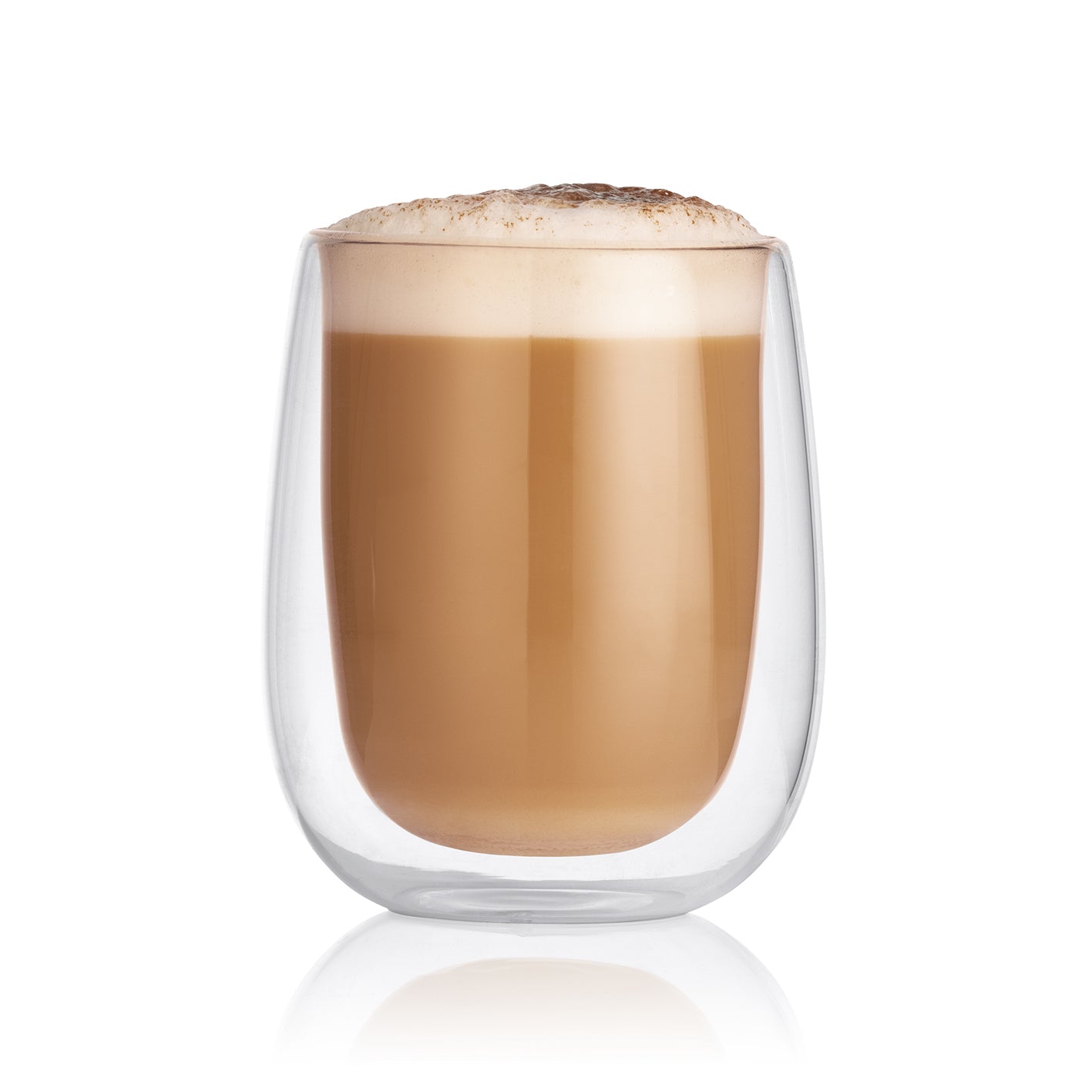 Thermoglas Set 4-tlg. - je 2x Cappuccino & Latte Macchiato, doppelwandiges Glas, wärmeisolierend, 250 ml Füllmenge, robustes Borosilikatglas.