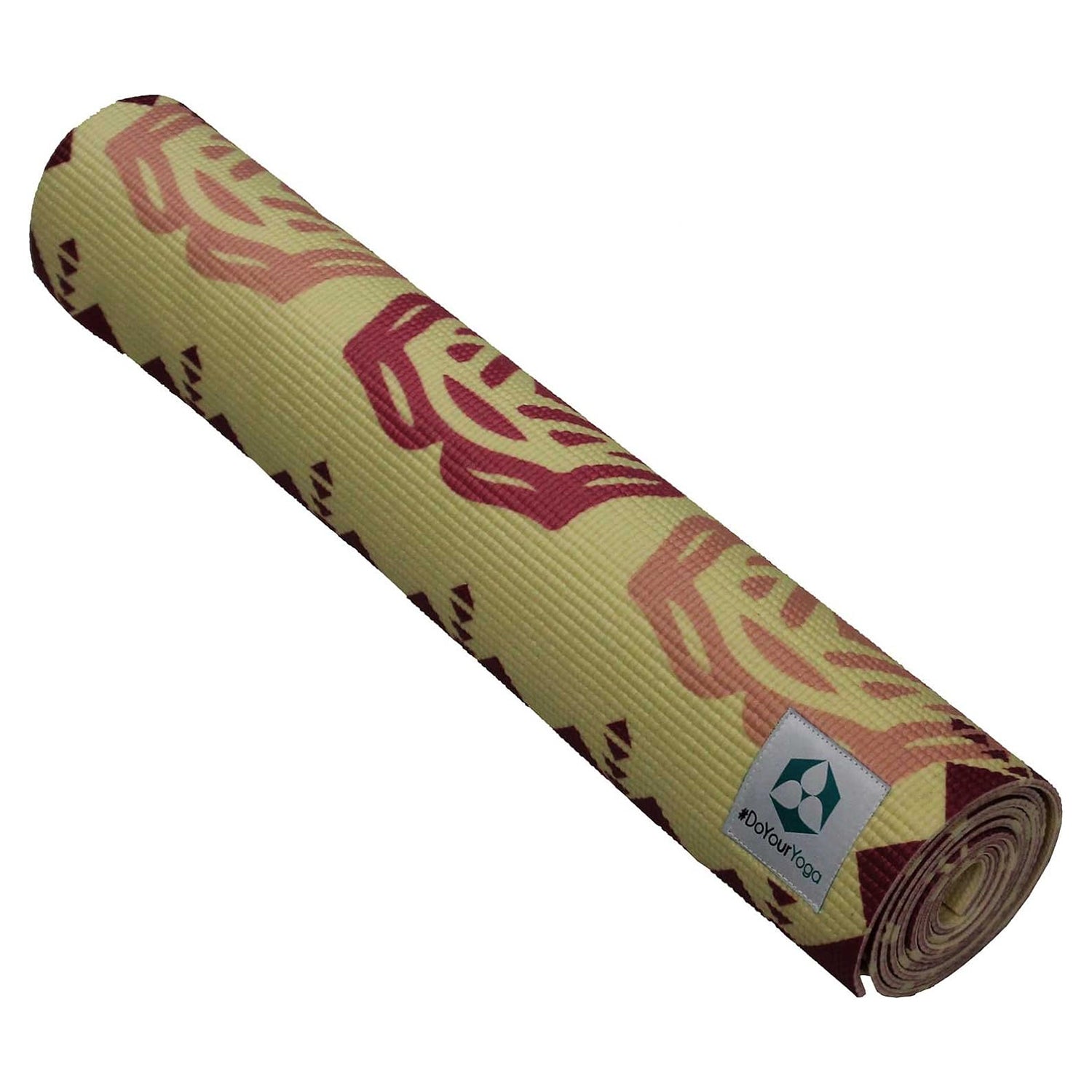 Yogamatte Ravana - 183 x 61 x 0,4cm in Tribal-Design, rutschfest und strapazierfähig, ideal für Yoga und Fitness.