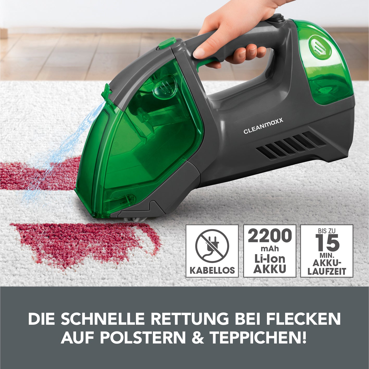 Polster- & Teppichreiniger - anthrazit/grün