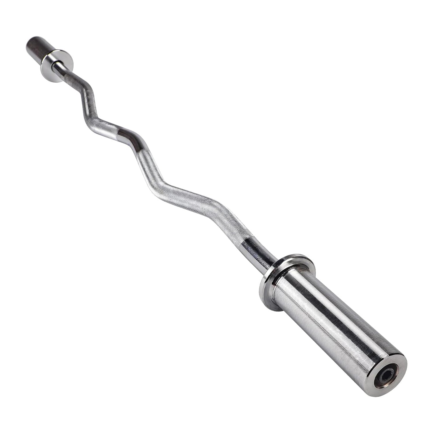 Curlstange - Gebogene Hantelstange aus Gusseisen für professionelles Krafttraining im Home-Gym und Fitnessstudio.